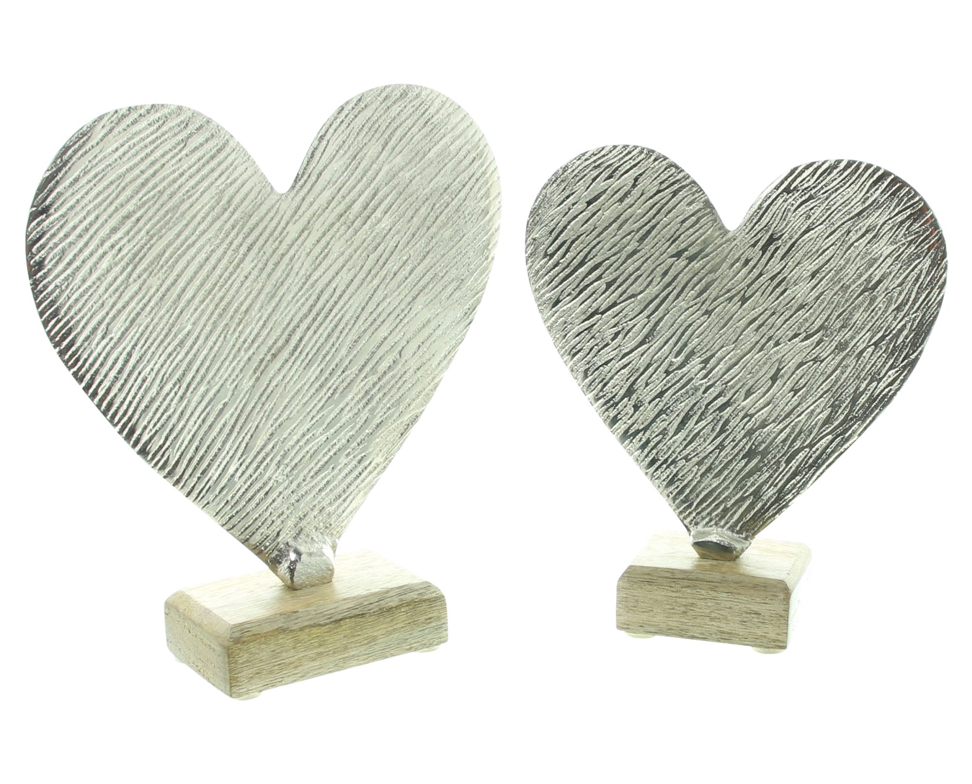 Herz "Silber", 2er Set  im Frank Flechtwaren Online Shop für Ostern kaufen