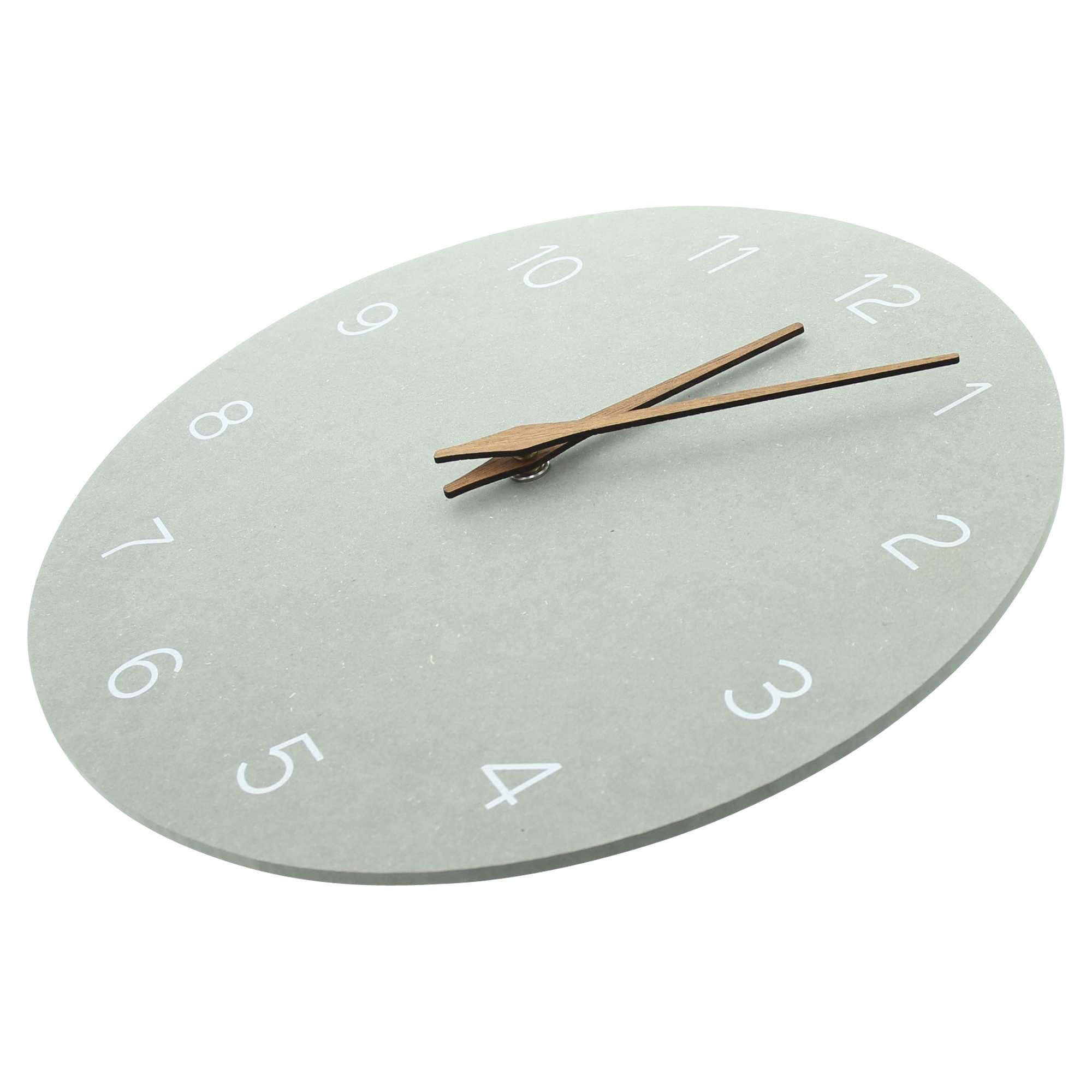 Wanduhr "Grau"  im Frank Flechtwaren Online Shop für Uhren kaufen
