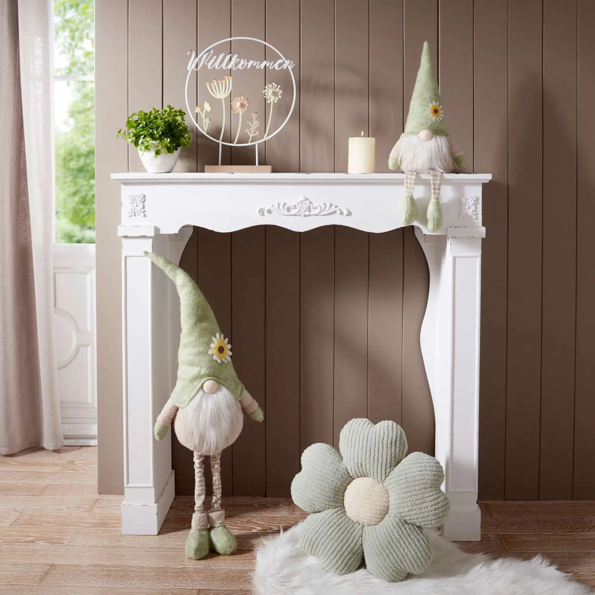 Kaminkonsole "Shabby" im Frank Flechtwaren Online Shop für Ostern kaufen Kaminkonsole "Shabby" im Frank Flechtwaren Online Shop für Ostern kaufen