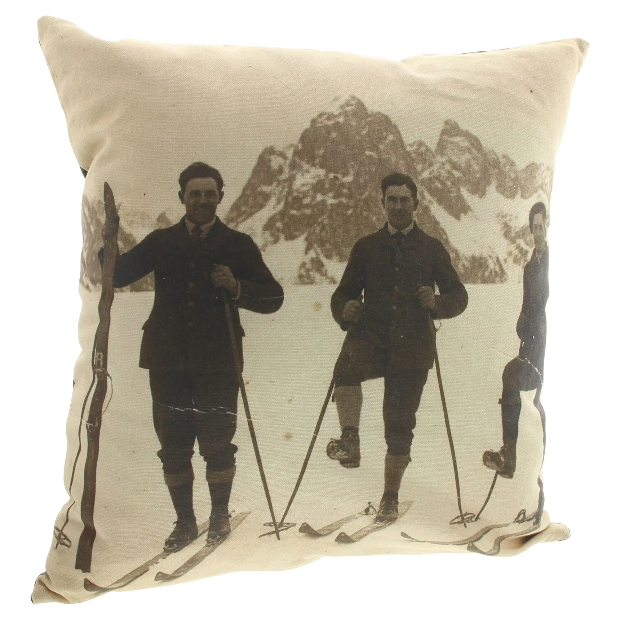 Kissenhülle "Vintage Skiing"  im Frank Flechtwaren Online Shop für Kissenhüllen kaufen