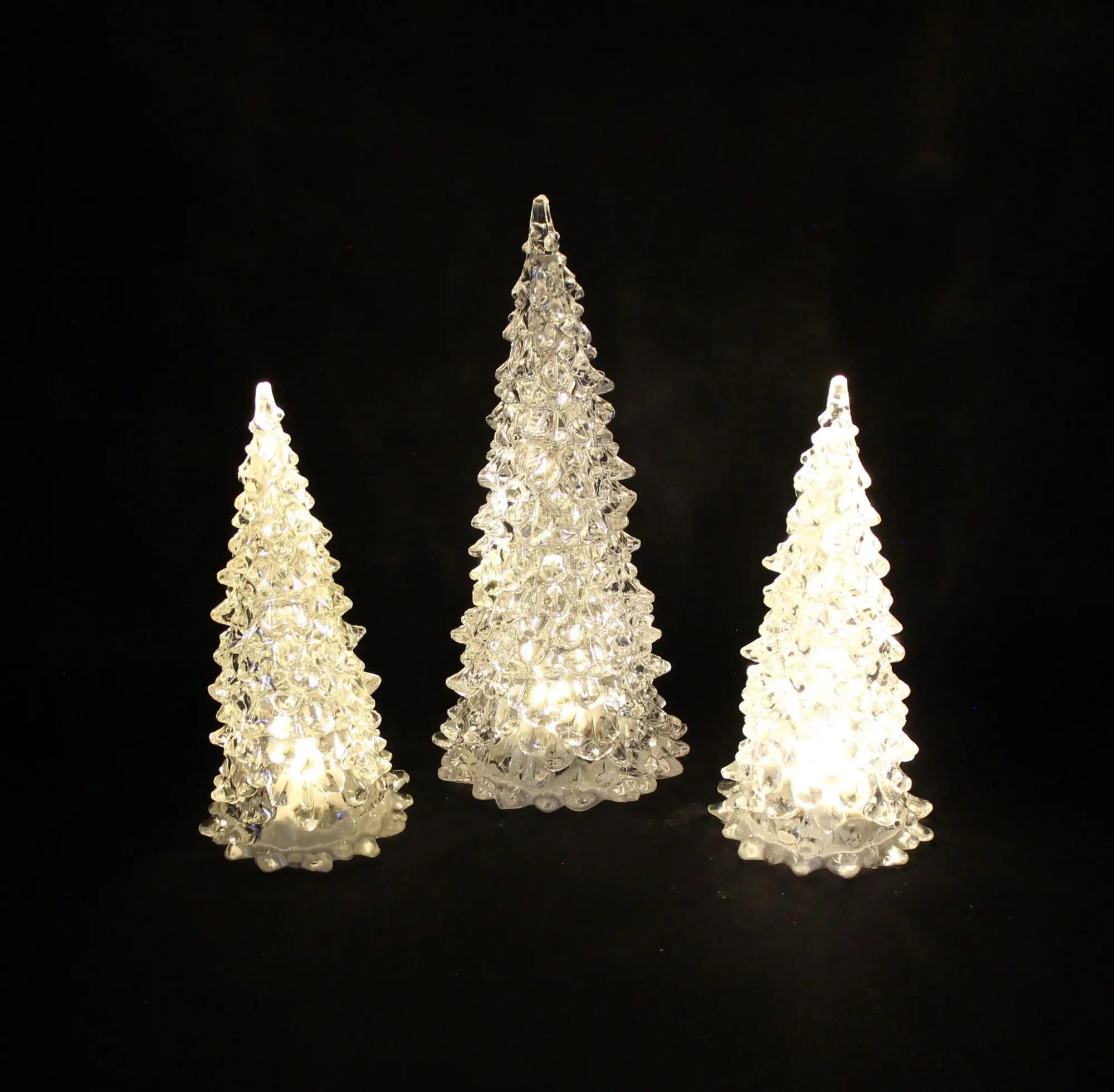 LED-Tanne "Glamour", 3er Set  im Frank Flechtwaren Online Shop für LED-Deko kaufen