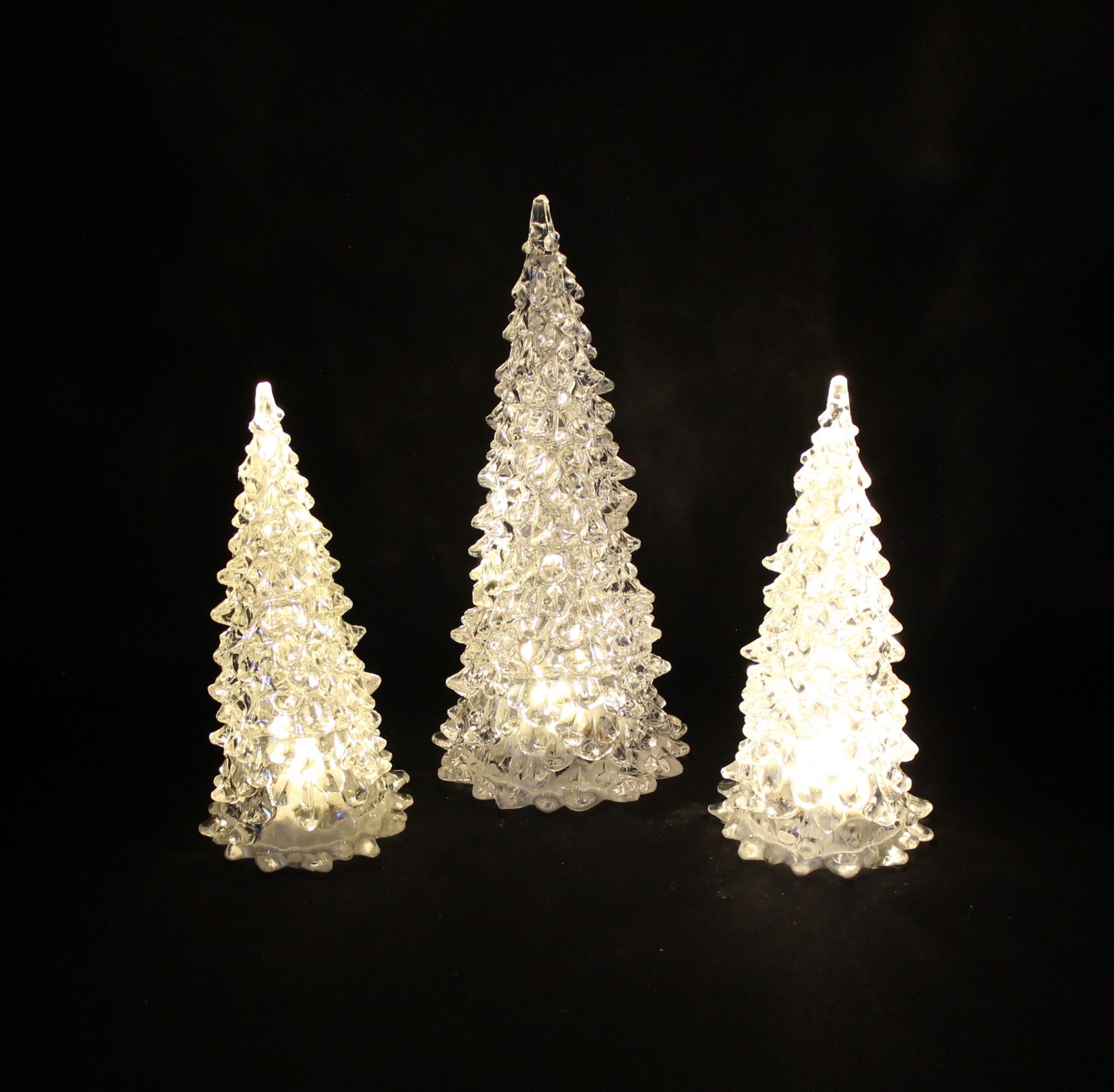 LED-Tanne "Glamour", 3er Set  im Frank Flechtwaren Online Shop für Weihnachten kaufen