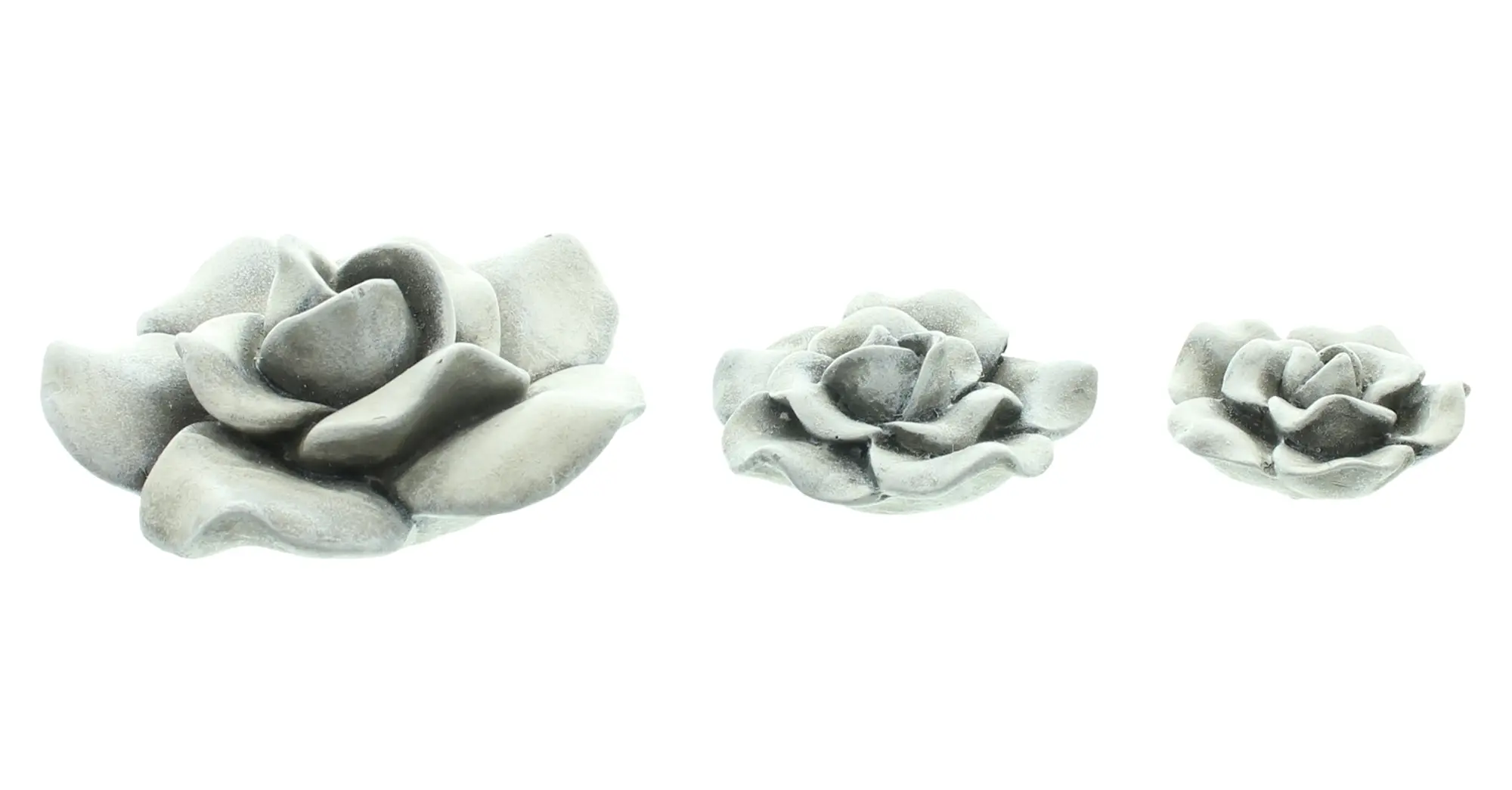 Rosendeko "Blüten", 3er Set  im Frank Flechtwaren Online Shop für Gartendeko kaufen