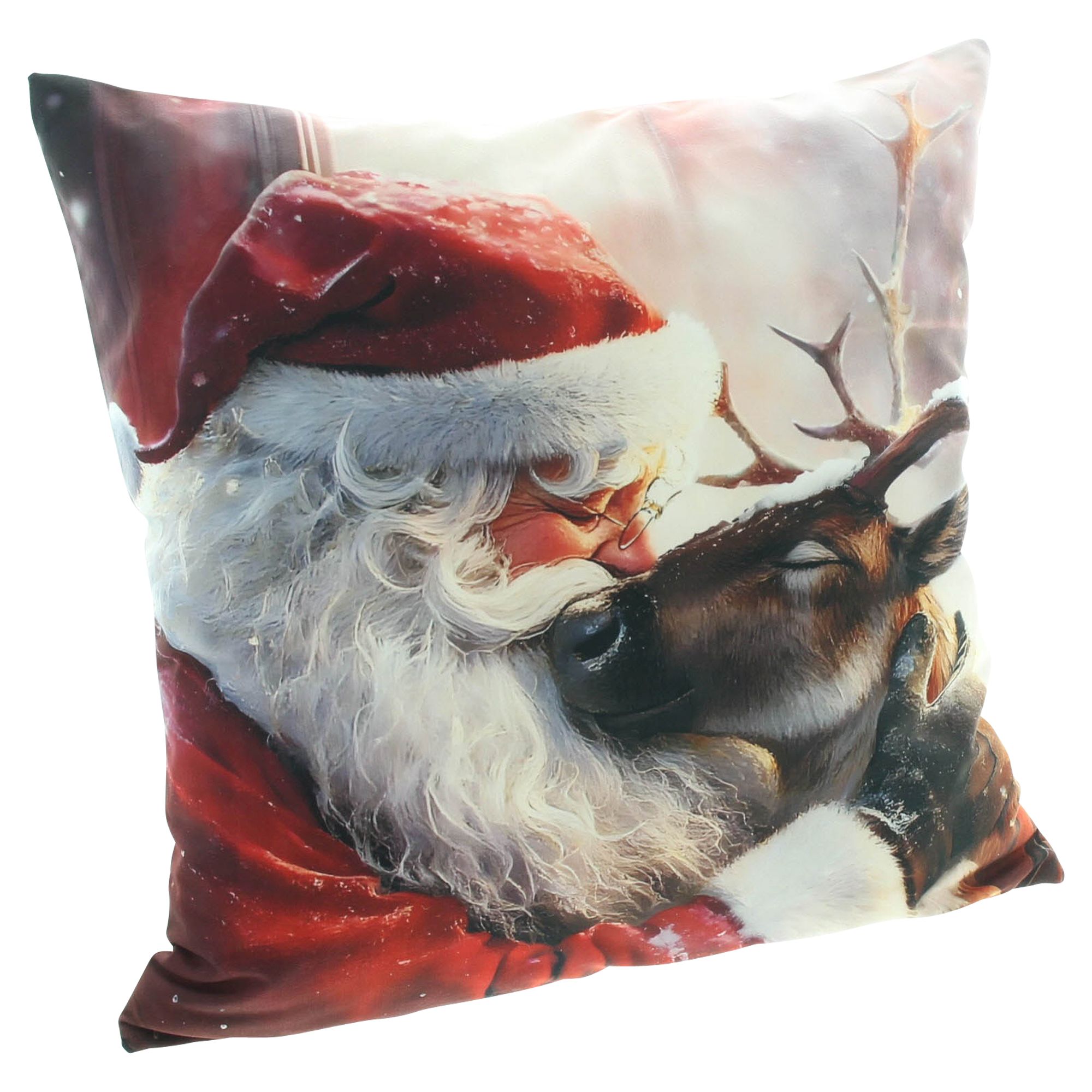 Kissenhülle "Santa's Kiss"  im Frank Flechtwaren Online Shop für Weihnachtliche Kissen &amp; Kissenhüllen kaufen