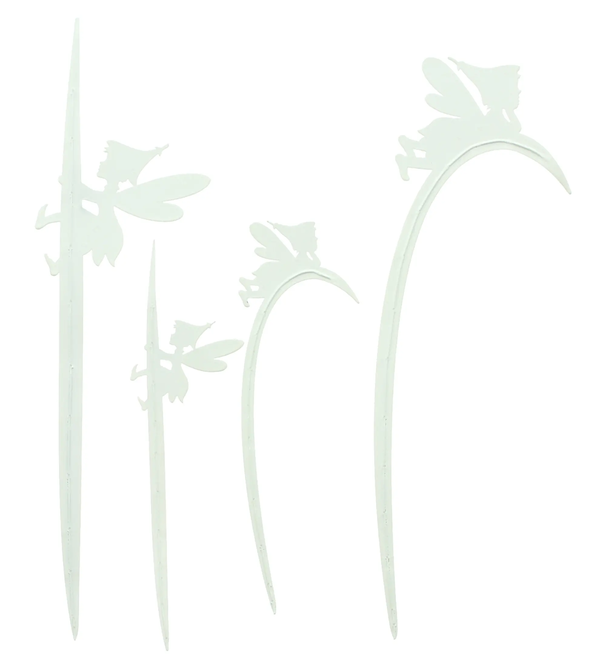 Blumenstecker "Fee mit Grashalm", 4er Set  im Frank Flechtwaren Online Shop für Pastelltöne kaufen