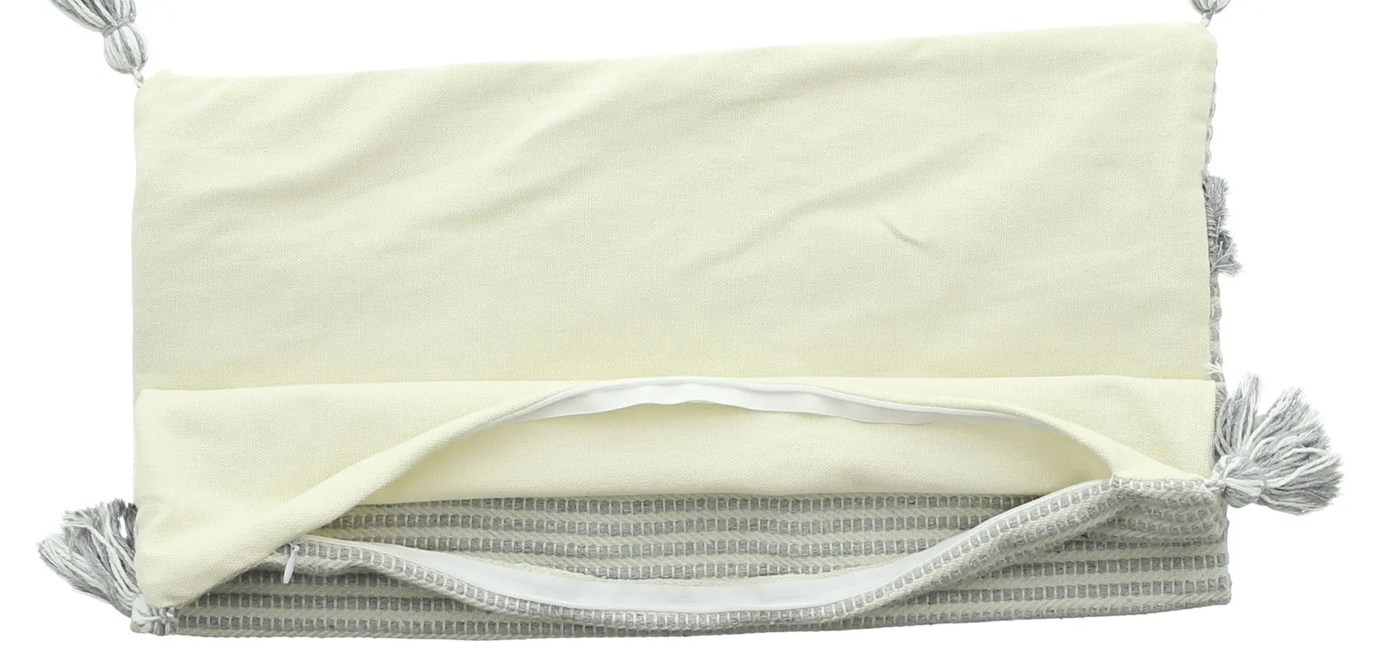 Kissenhülle "Stripes" mit Quasten im Frank Flechtwaren Online Shop für Kissenhüllen kaufen Kissenhülle "Stripes" mit Quasten im Frank Flechtwaren Online Shop für Kissenhüllen kaufen