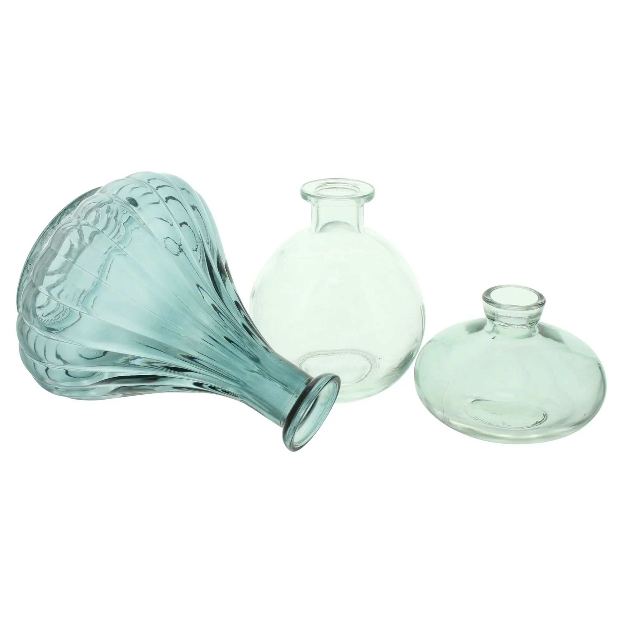 Dekovase "Blue Shades", 3er Set  im Frank Flechtwaren Online Shop für Dekovasen kaufen