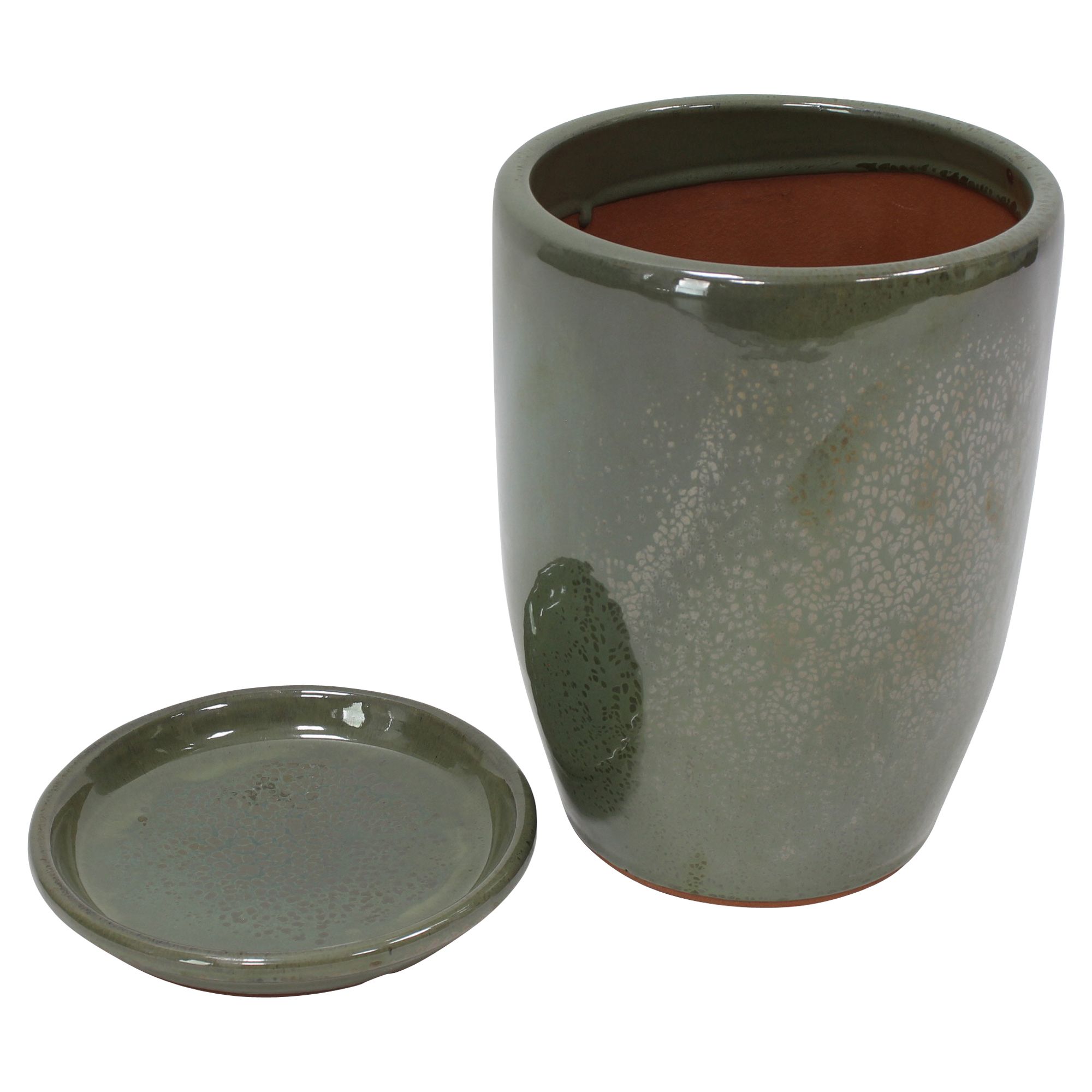 Pflanztopf "Olive Garden" mit Untersetzer, 2tlg.  im Frank Flechtwaren Online Shop für Pflanztöpfe kaufen