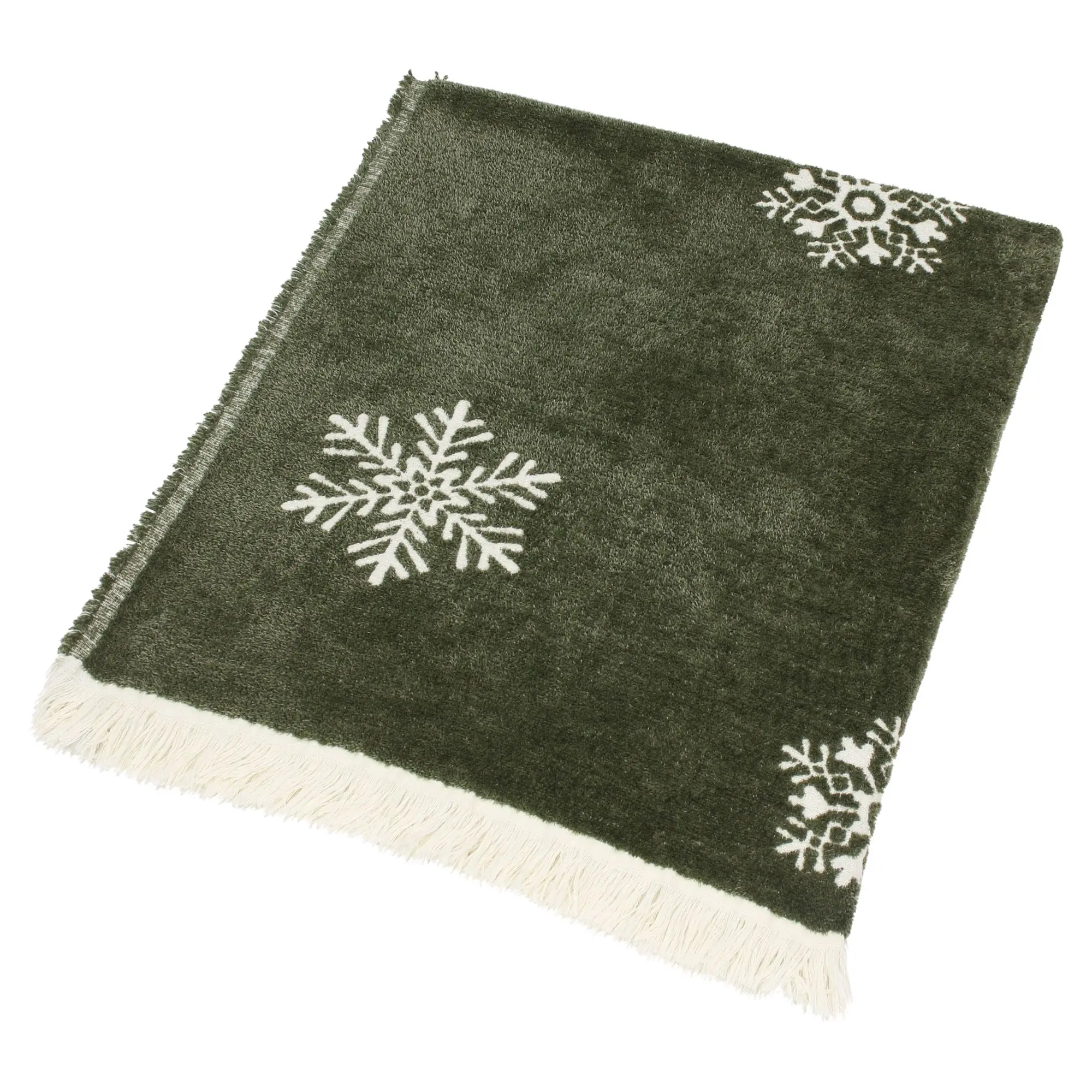 Kuscheldecke "Schneeflocken"  im Frank Flechtwaren Online Shop für Weihnachtliche Kuscheldecken kaufen