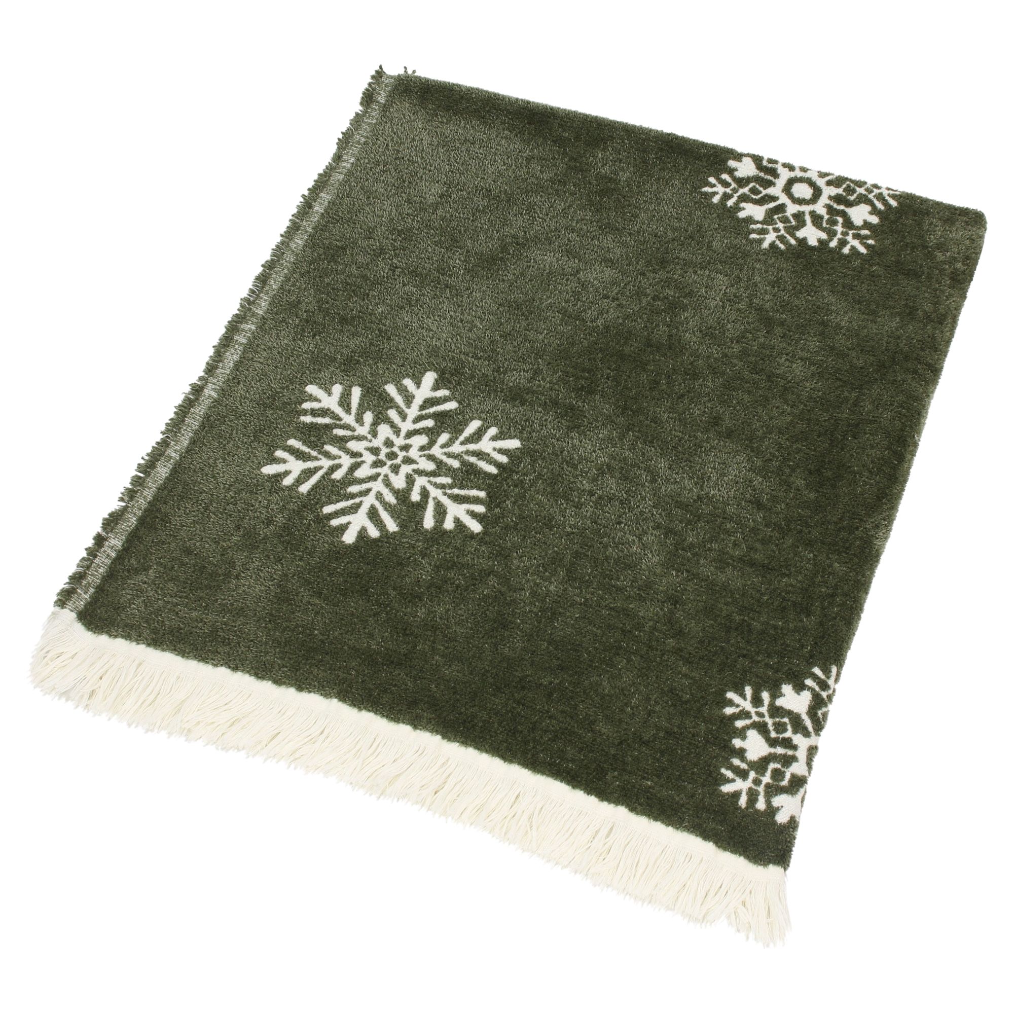 Kuscheldecke "Schneeflocken"  im Frank Flechtwaren Online Shop für Weihnachtliche Kuscheldecken kaufen