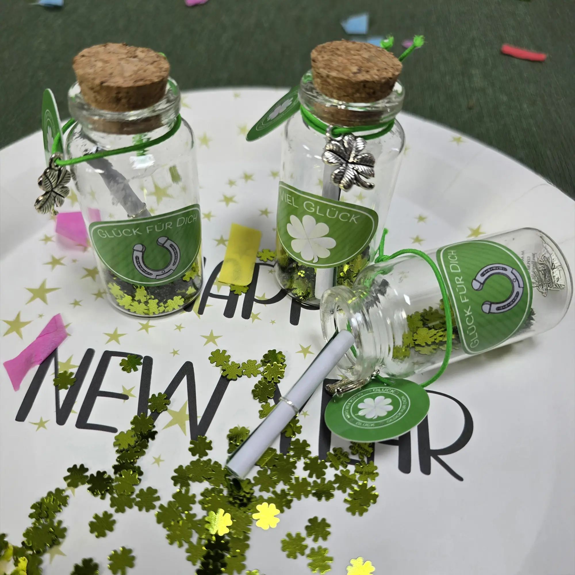 Geschenkgläschen "Glück", 2er Set  im Frank Flechtwaren Online Shop kaufen