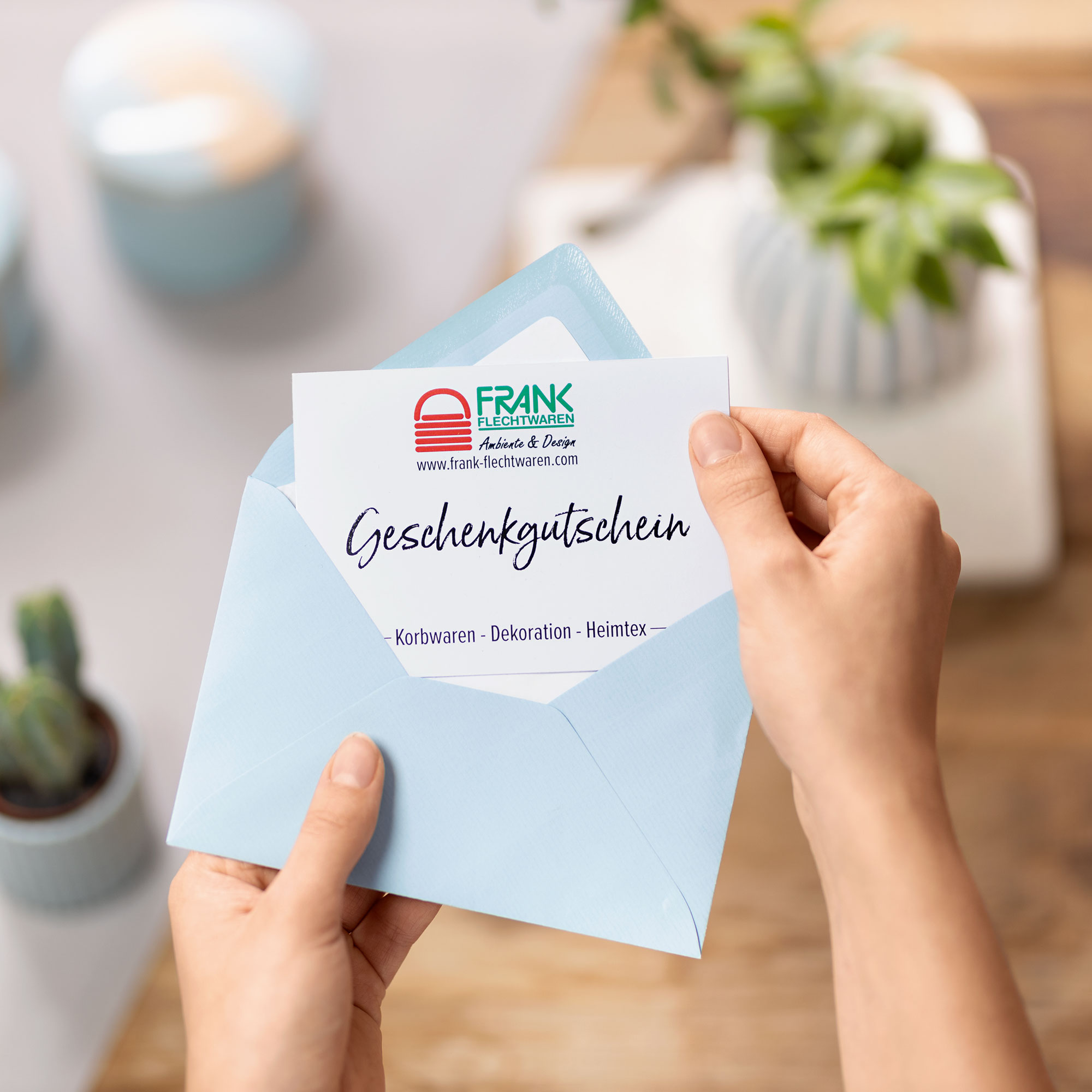 20 € Geschenkgutschein  im Frank Flechtwaren Online Shop kaufen