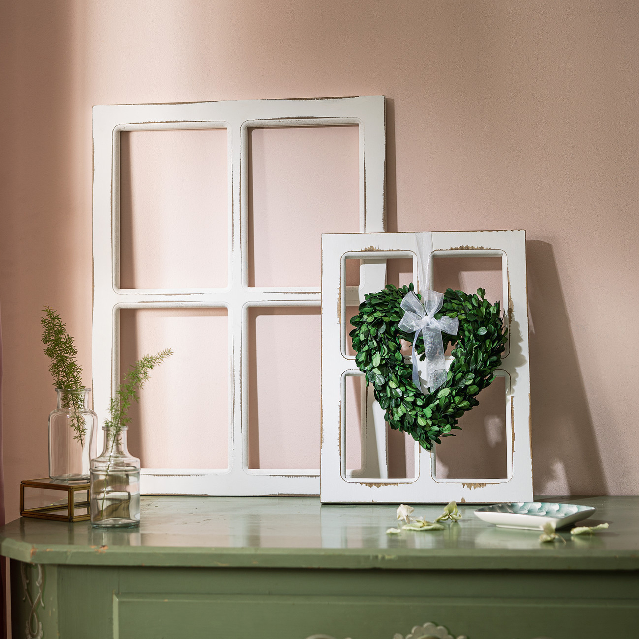 Dekofenster "Shabby", 2er Set  im Frank Flechtwaren Online Shop kaufen