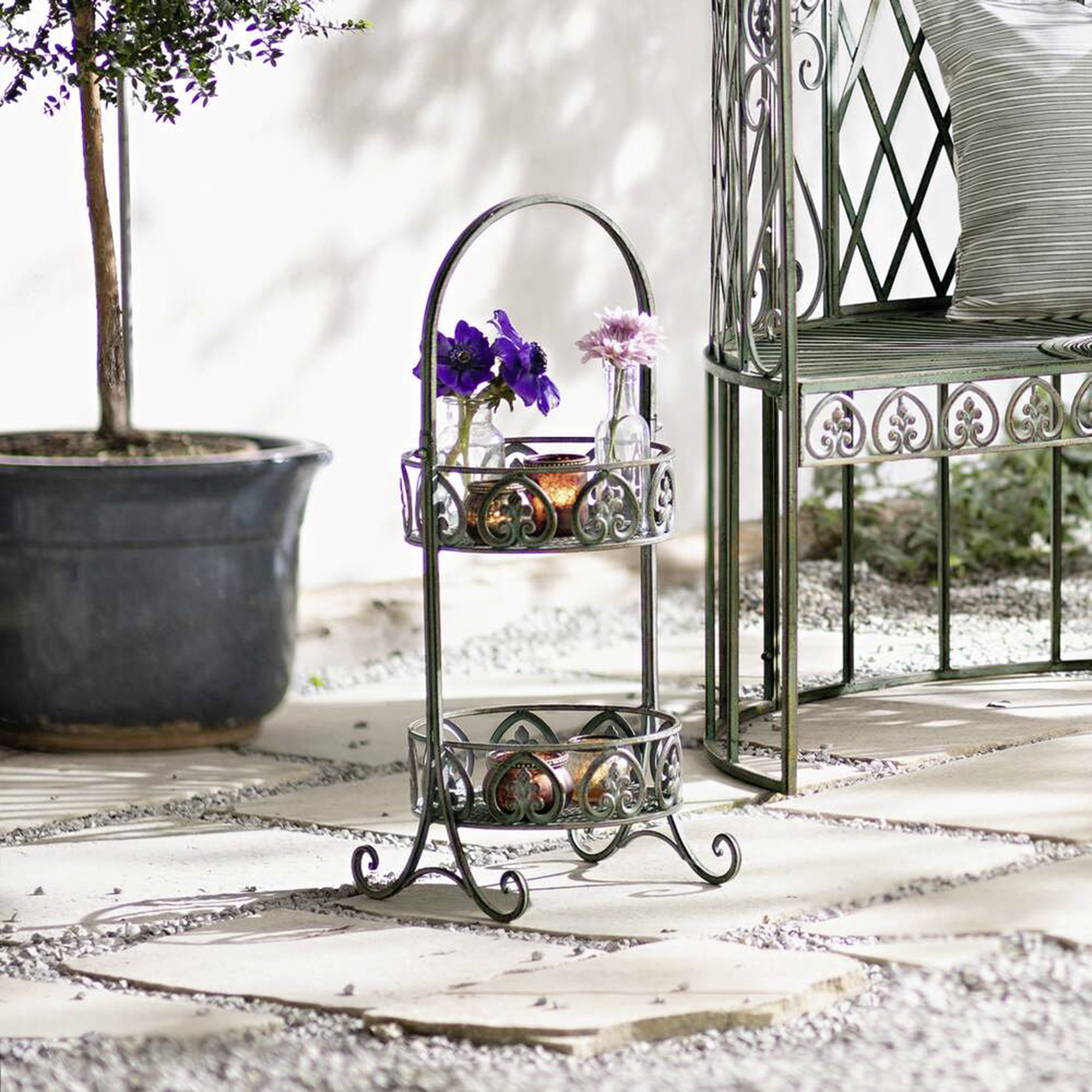 Etagere "Ornamente"  im Frank Flechtwaren Online Shop kaufen