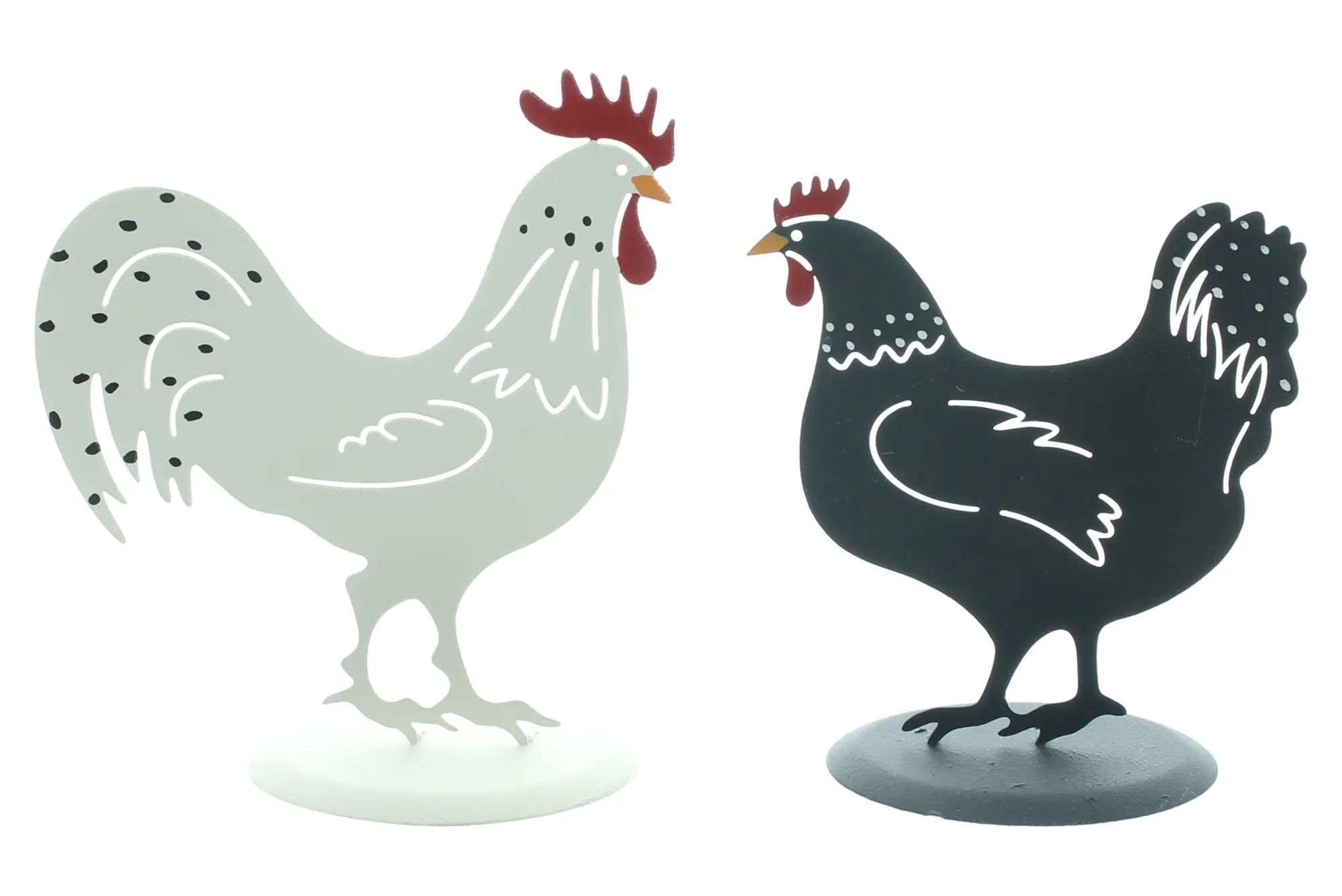 Figur "Black &amp; White", 2er Set  im Frank Flechtwaren Online Shop für Dekofiguren kaufen
