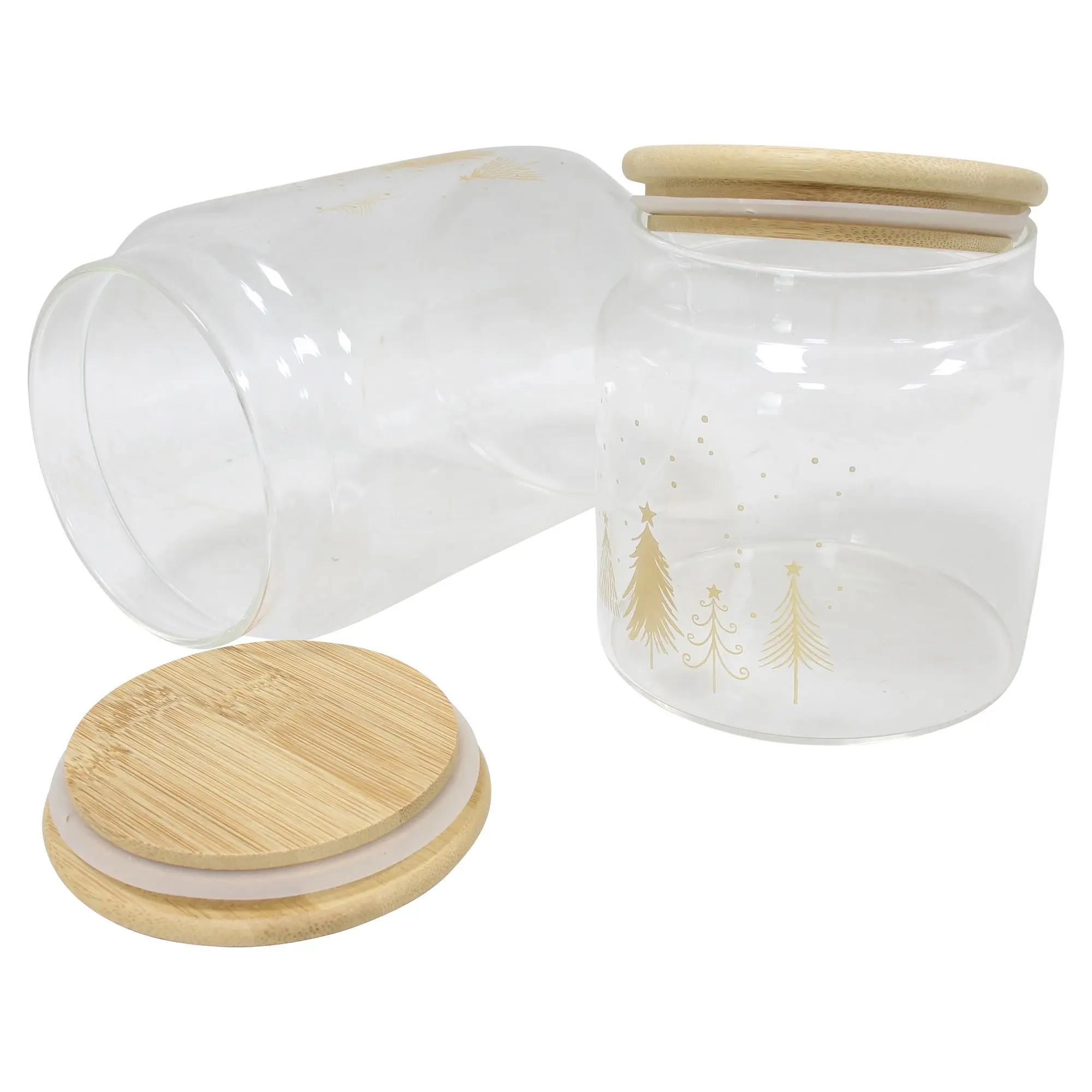 Vorratsglas "Weihnachtswald", 2er Set  im Frank Flechtwaren Online Shop für Geschenkboxen kaufen