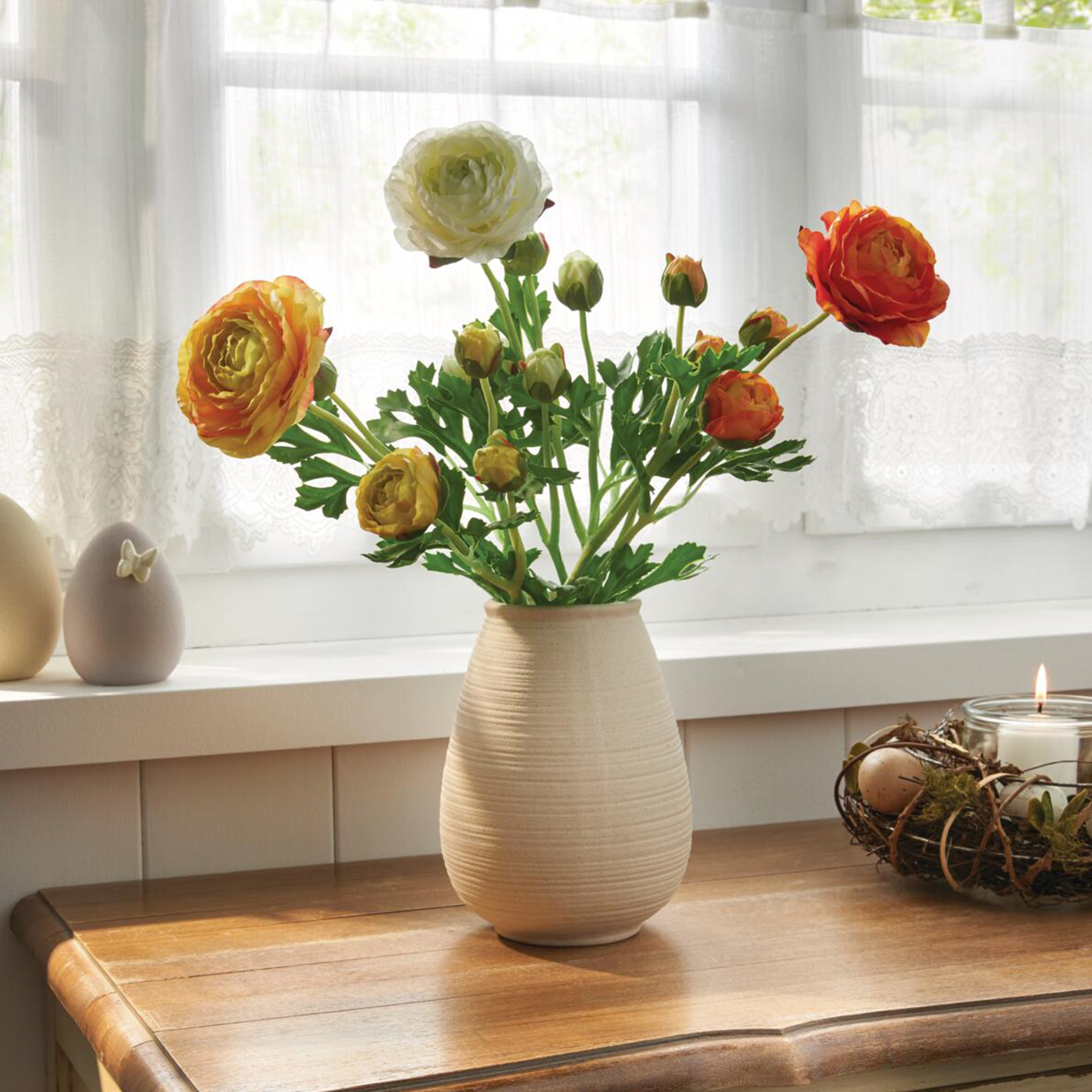 Kunstblume "Ranunkeln", 3er Set  im Frank Flechtwaren Online Shop für Gerade eingetroffen kaufen