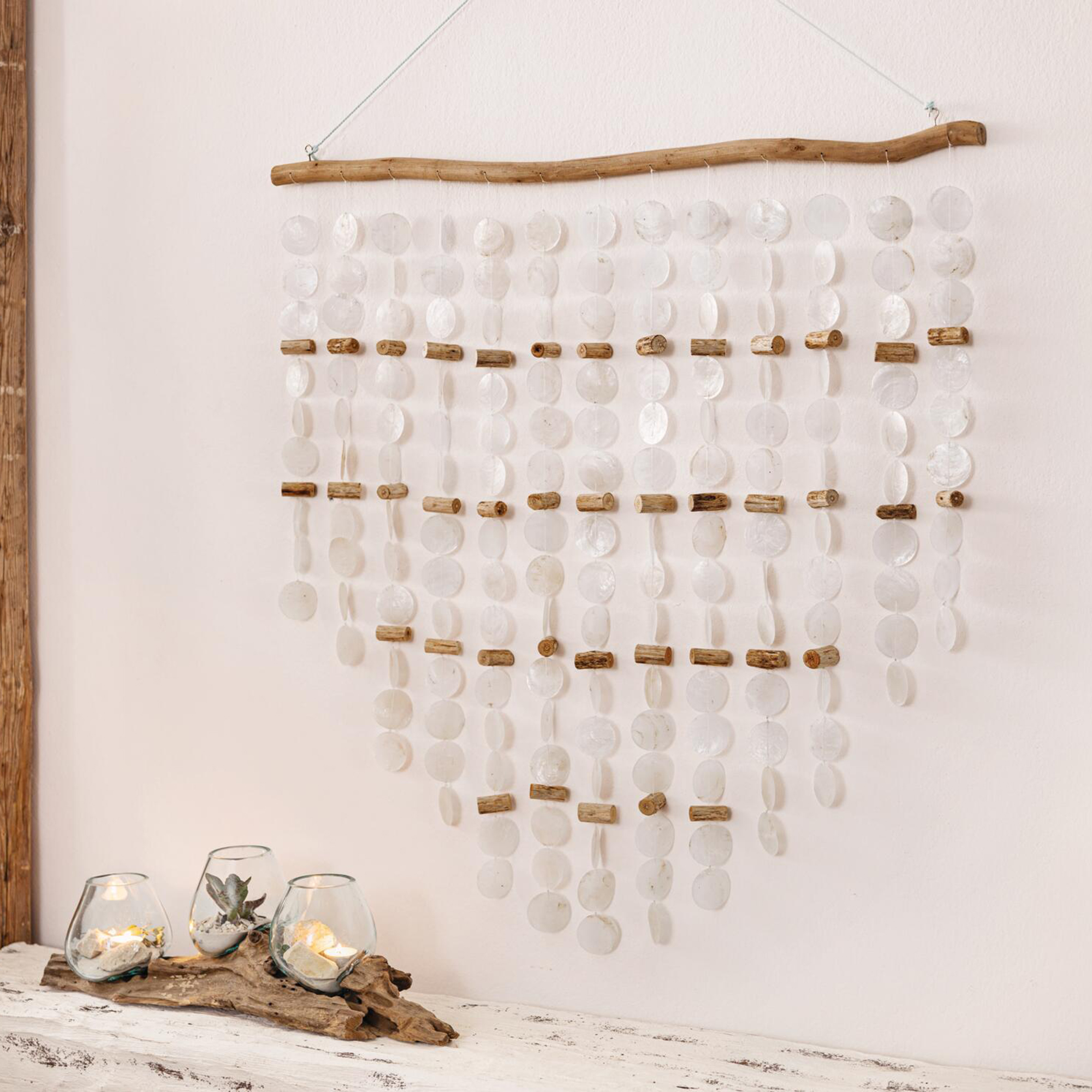 Dekohänger "Capiz"  im Frank Flechtwaren Online Shop für Gerade eingetroffen kaufen