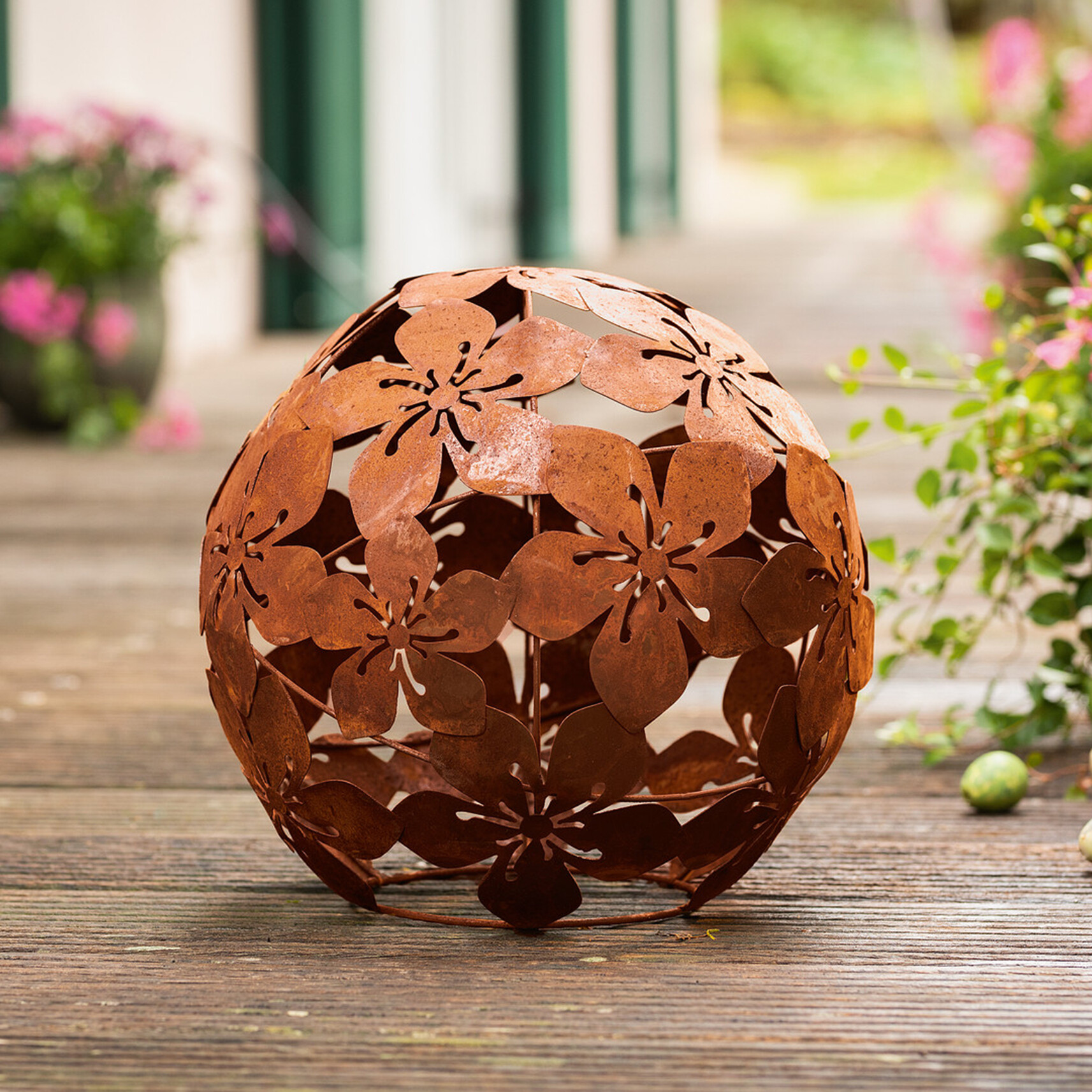 Kugel "Blumen" im Frank Flechtwaren Online Shop für Ostern kaufen Kugel "Blumen" im Frank Flechtwaren Online Shop für Ostern kaufen