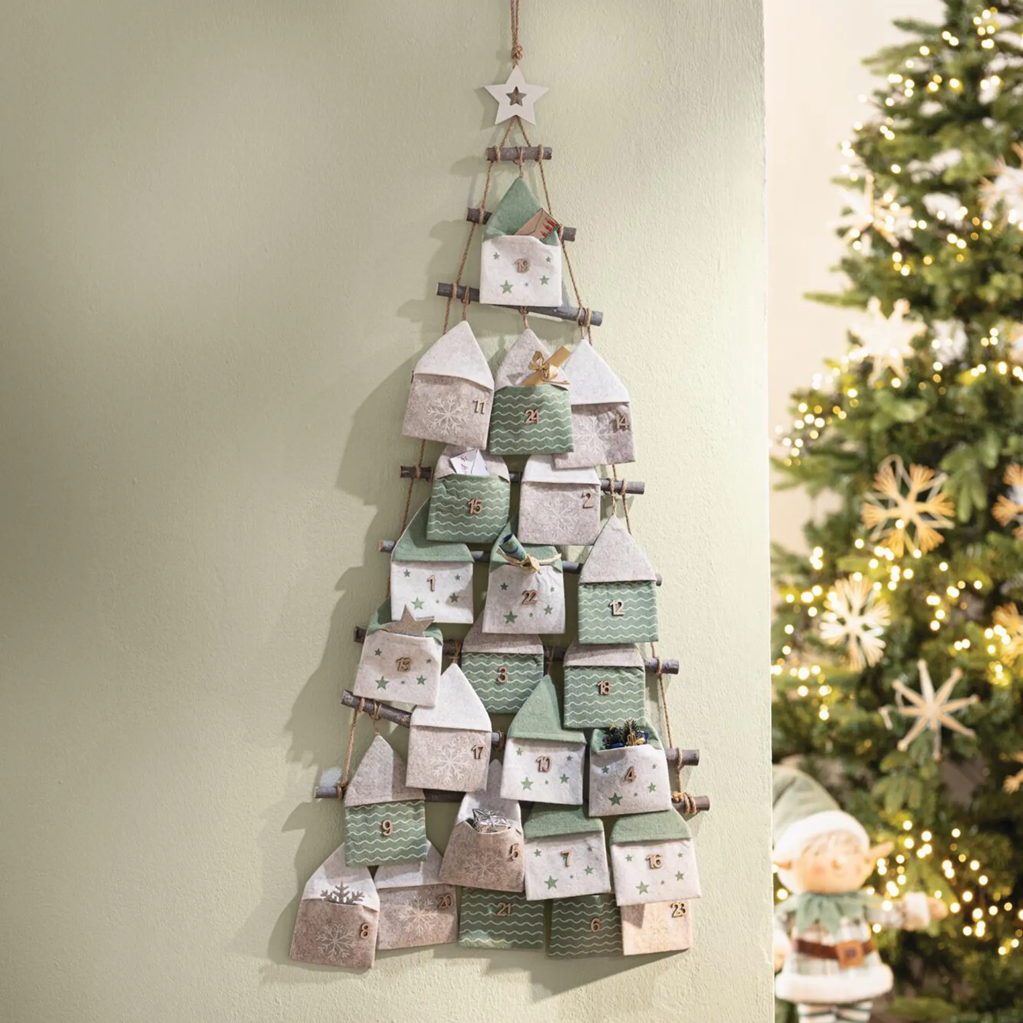 Adventskalender "Häuschen", 25tlg.  im Frank Flechtwaren Online Shop kaufen