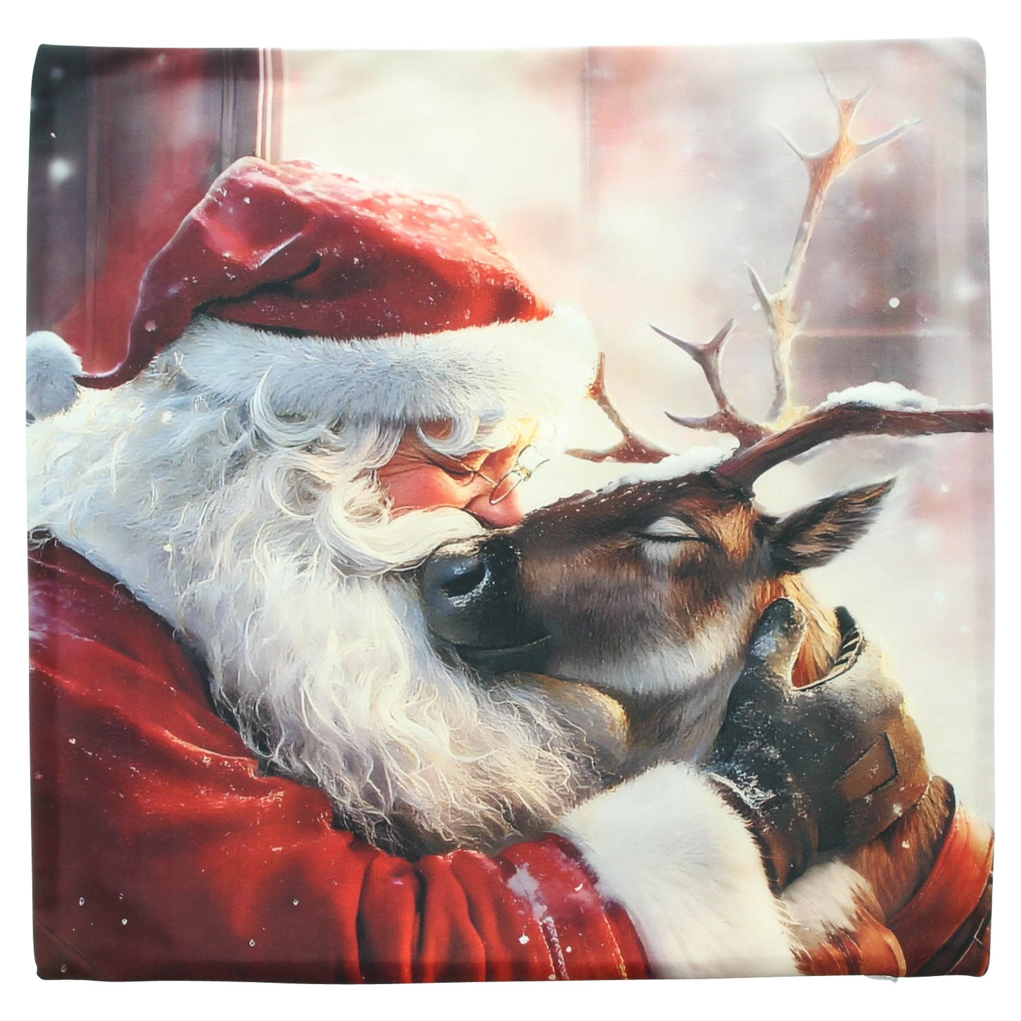 Kissenhülle "Santa's Kiss"  im Frank Flechtwaren Online Shop für Weihnachtliche Kissen &amp; Kissenhüllen kaufen