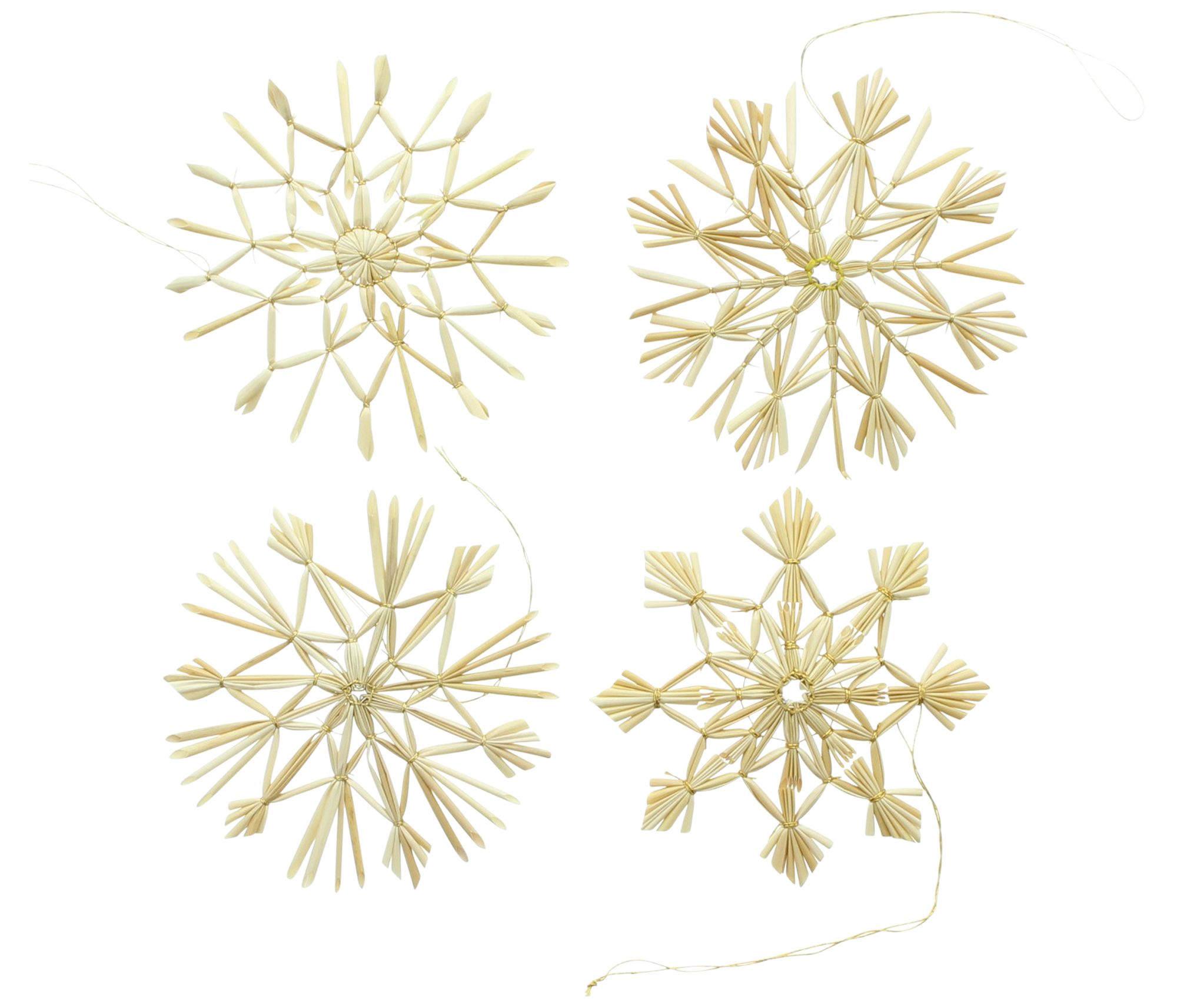 Strohsterne "Tradition", 20er Set  im Frank Flechtwaren Online Shop für Baumschmuck kaufen