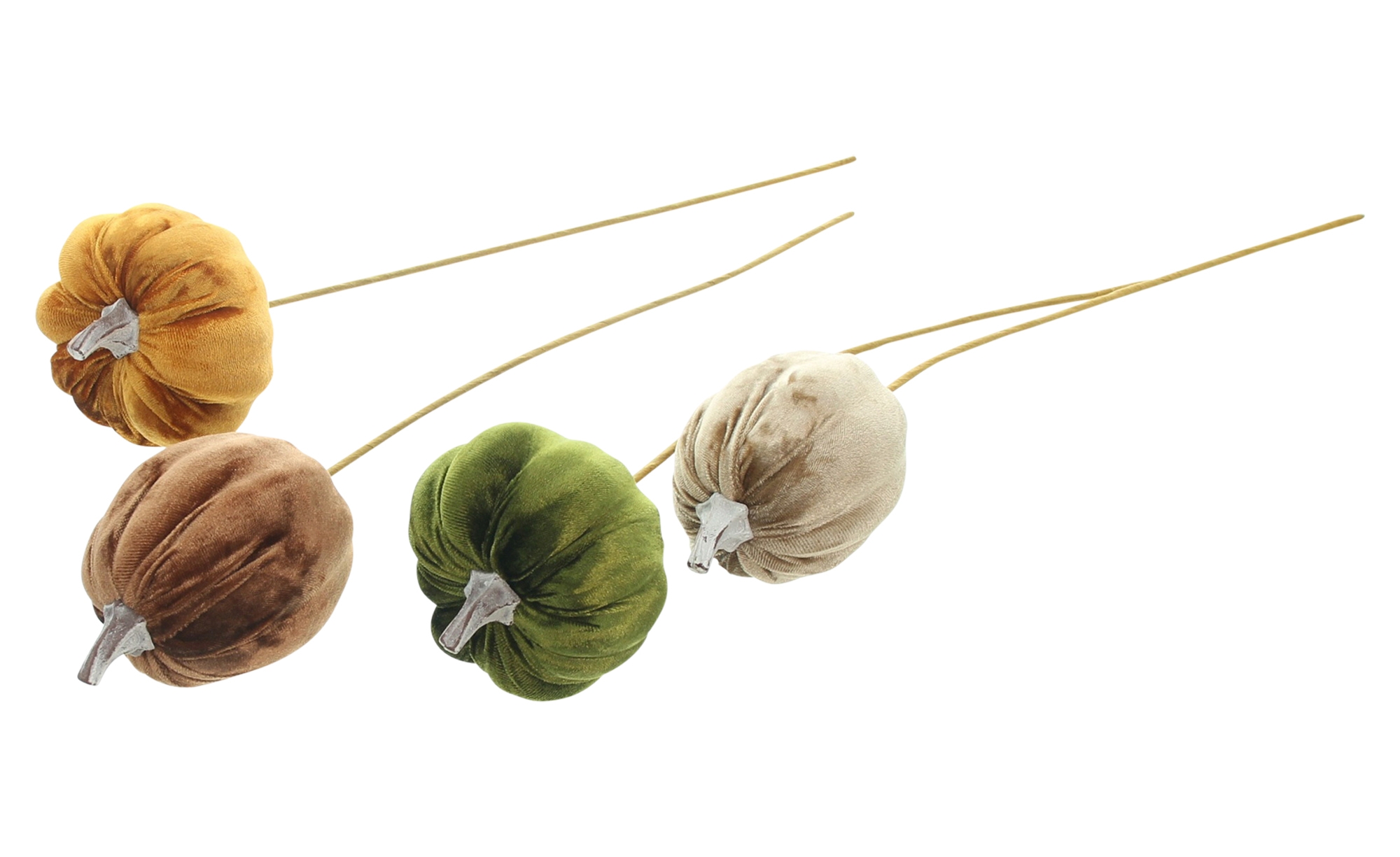 Stecker "Samtkürbis", 4er Set  im Frank Flechtwaren Online Shop für Titelserie Herbst/Winter kaufen