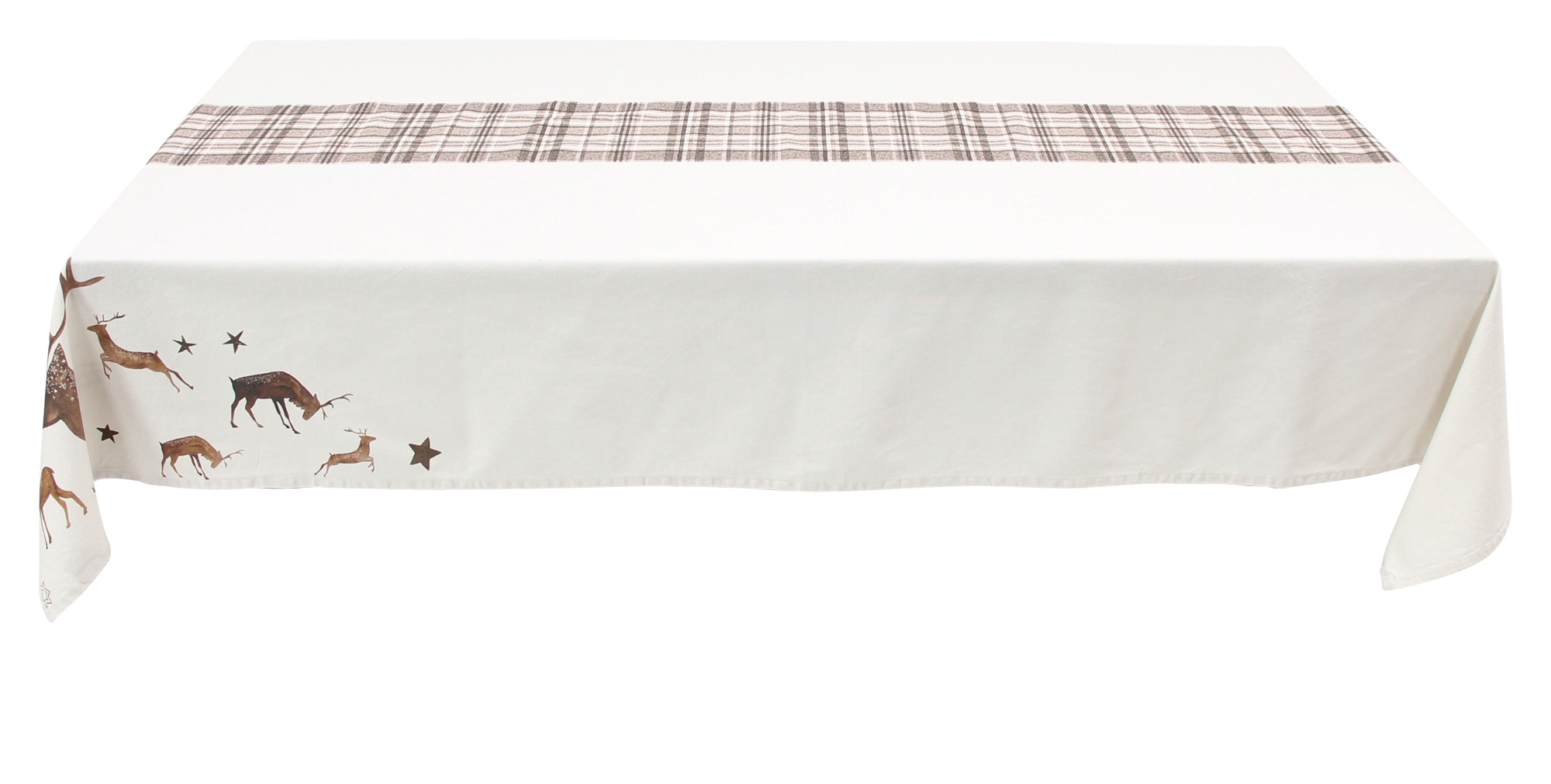 Tafeldecke "Sternen-Hirsch"  im Frank Flechtwaren Online Shop für Trendmotiv Hirsch kaufen