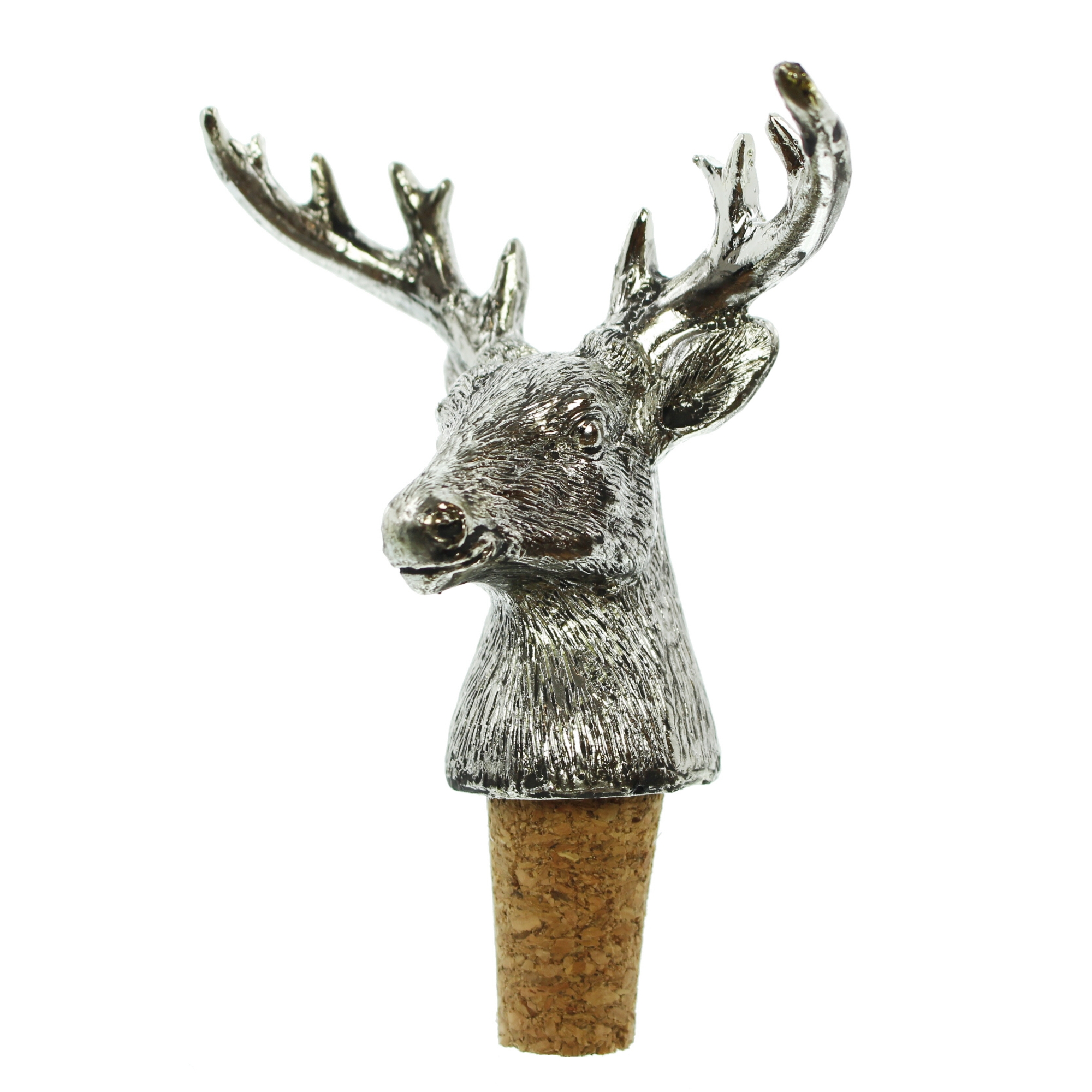 Flaschenkorken "Silberhirsch", 2er Set im Frank Flechtwaren Online Shop für Herbst kaufen Flaschenkorken "Silberhirsch", 2er Set im Frank Flechtwaren Online Shop für Herbst kaufen