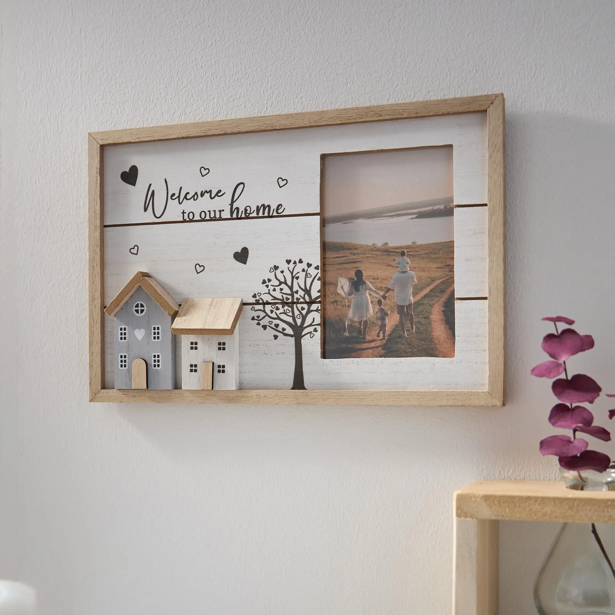 Bilderrahmen "Welcome to our home"  im Frank Flechtwaren Online Shop kaufen