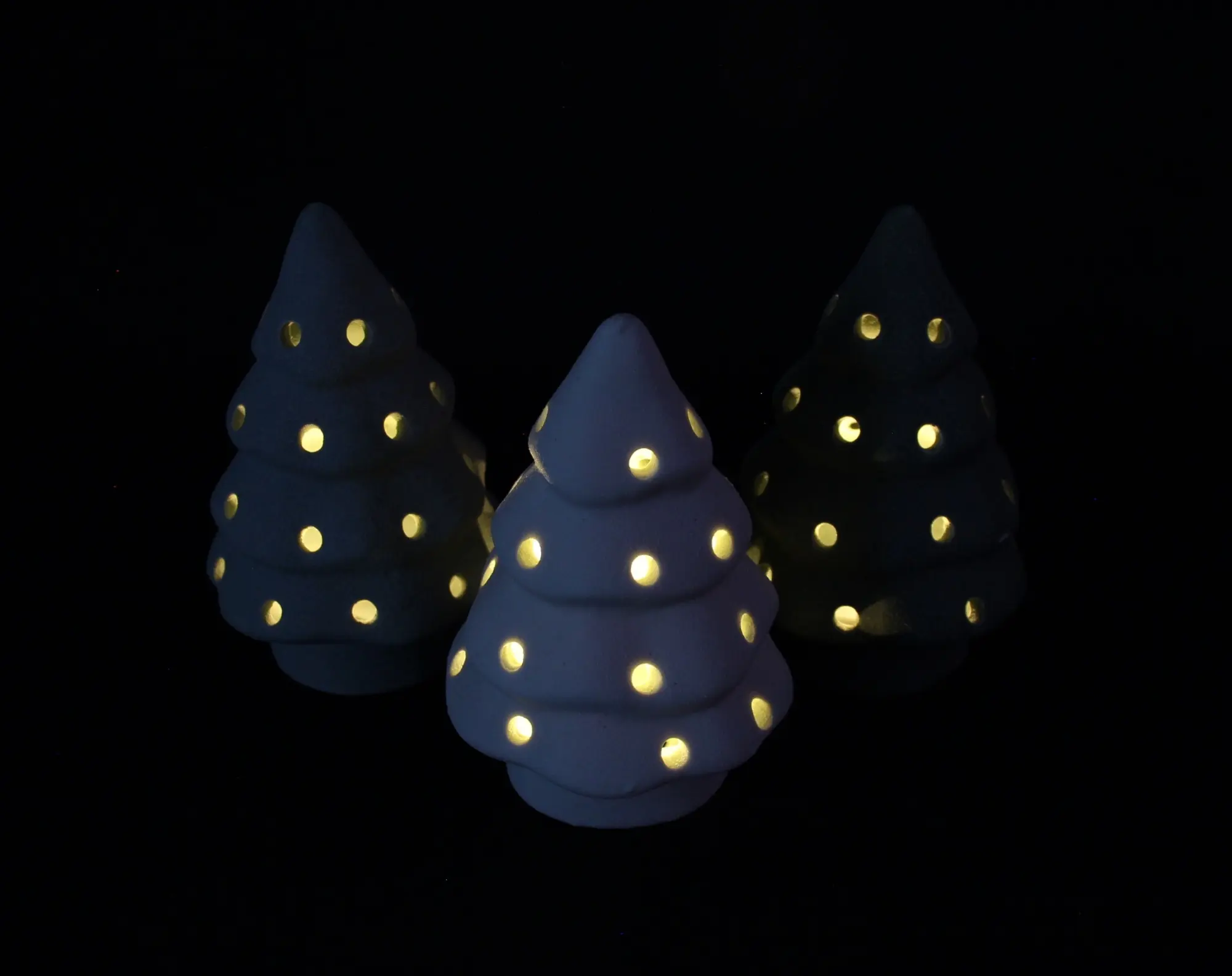 LED-Tanne "Green Shades", 3er Set  im Frank Flechtwaren Online Shop für Weihnachten kaufen
