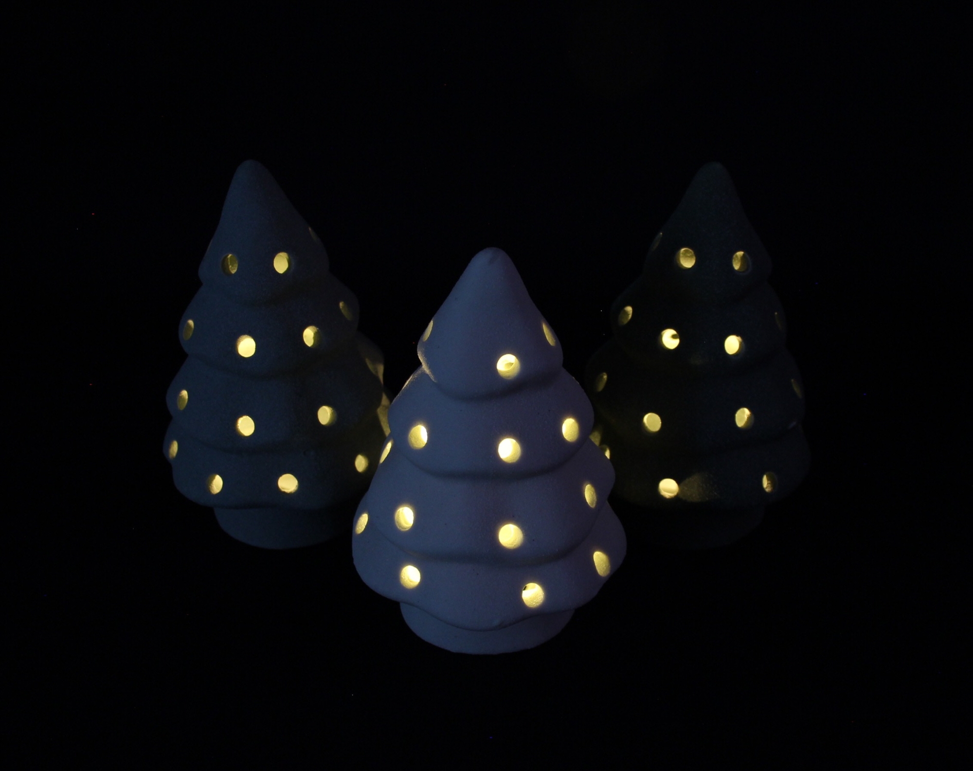 LED-Tanne "Green Shades", 3er Set  im Frank Flechtwaren Online Shop für Tannenbäume kaufen