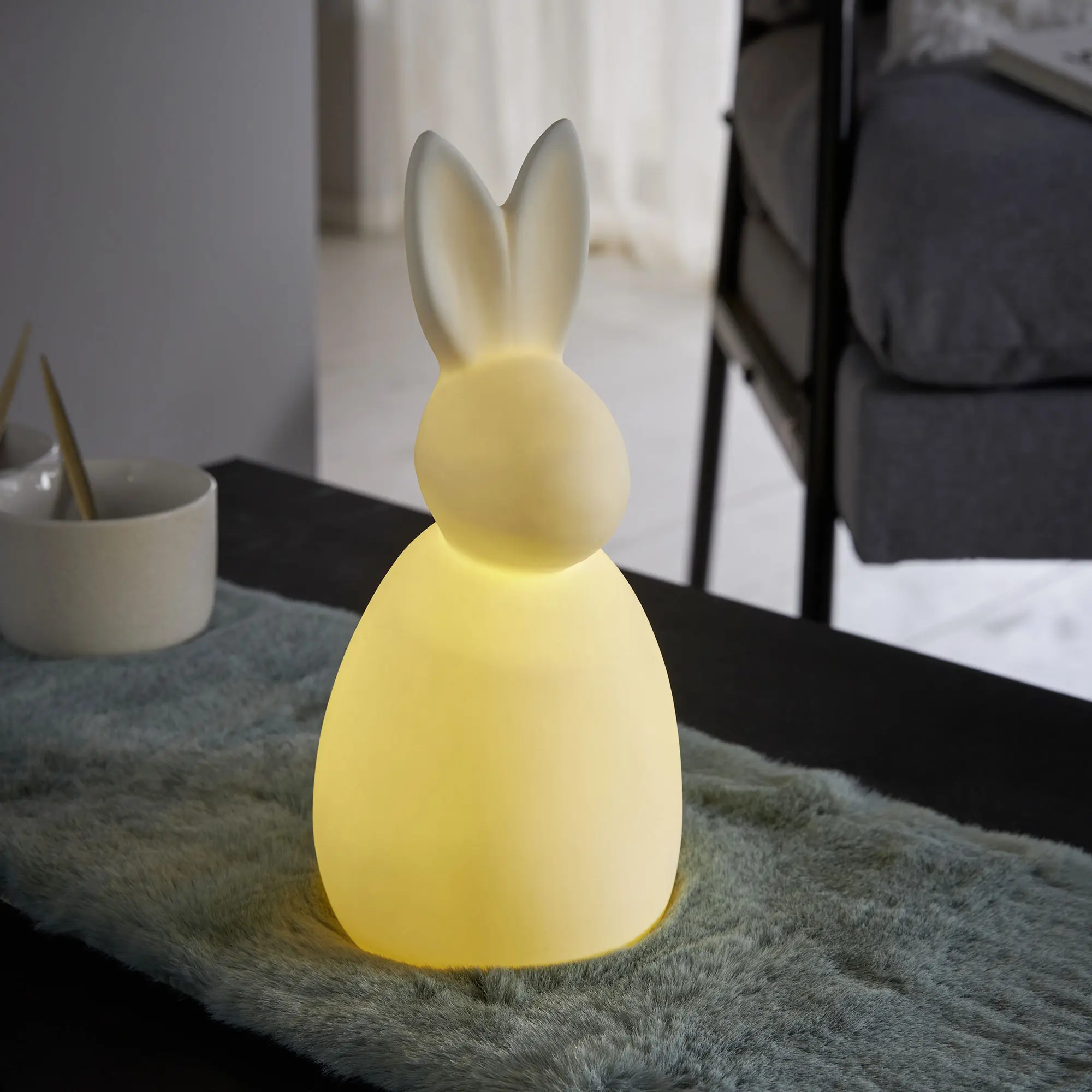LED-Hase "White"  im Frank Flechtwaren Online Shop für  kaufen