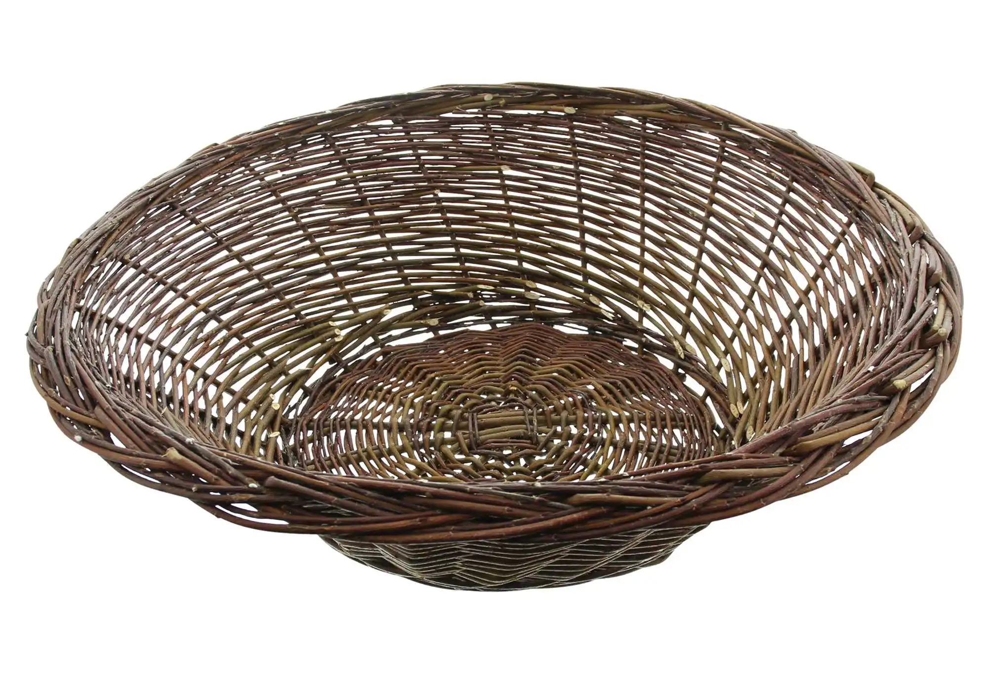 Auslagekorb "Naturweide", rund  im Frank Flechtwaren Online Shop für Ladendeko kaufen