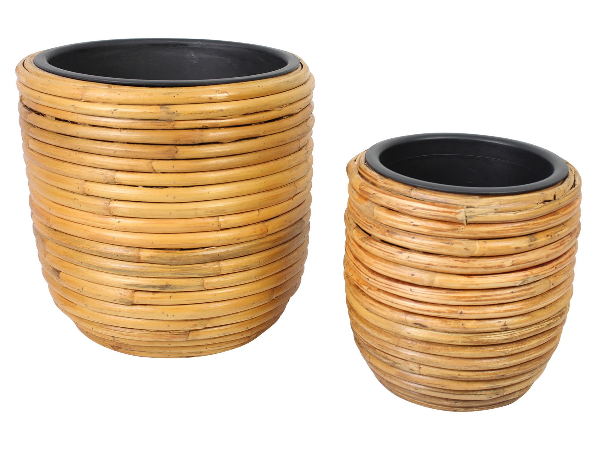 Übertopf "Rattan", 2er Set im Frank Flechtwaren Online Shop für Übertöpfe kaufen Übertopf "Rattan", 2er Set im Frank Flechtwaren Online Shop für Übertöpfe kaufen