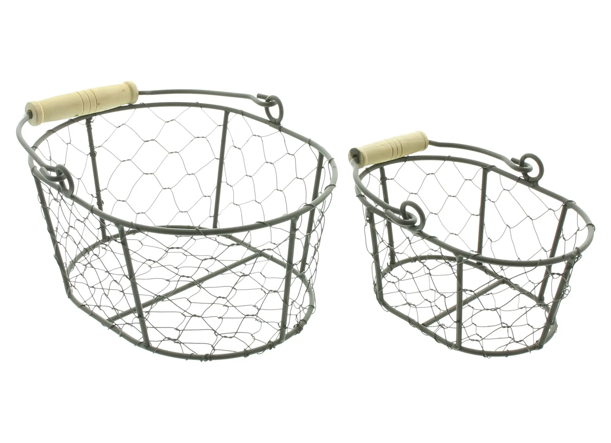 Drahtkörbchen "Petit", 2er Set  im Frank Flechtwaren Online Shop für Bügelkörbe kaufen