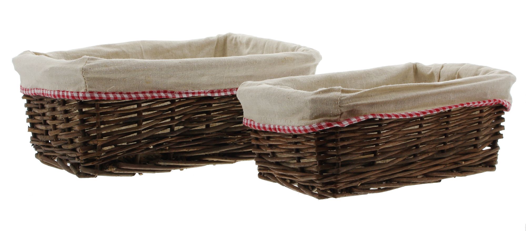 Füllkorb "Karoschleife", 2er Set im Frank Flechtwaren Online Shop für Herbst kaufen Füllkorb "Karoschleife", 2er Set im Frank Flechtwaren Online Shop für Herbst kaufen