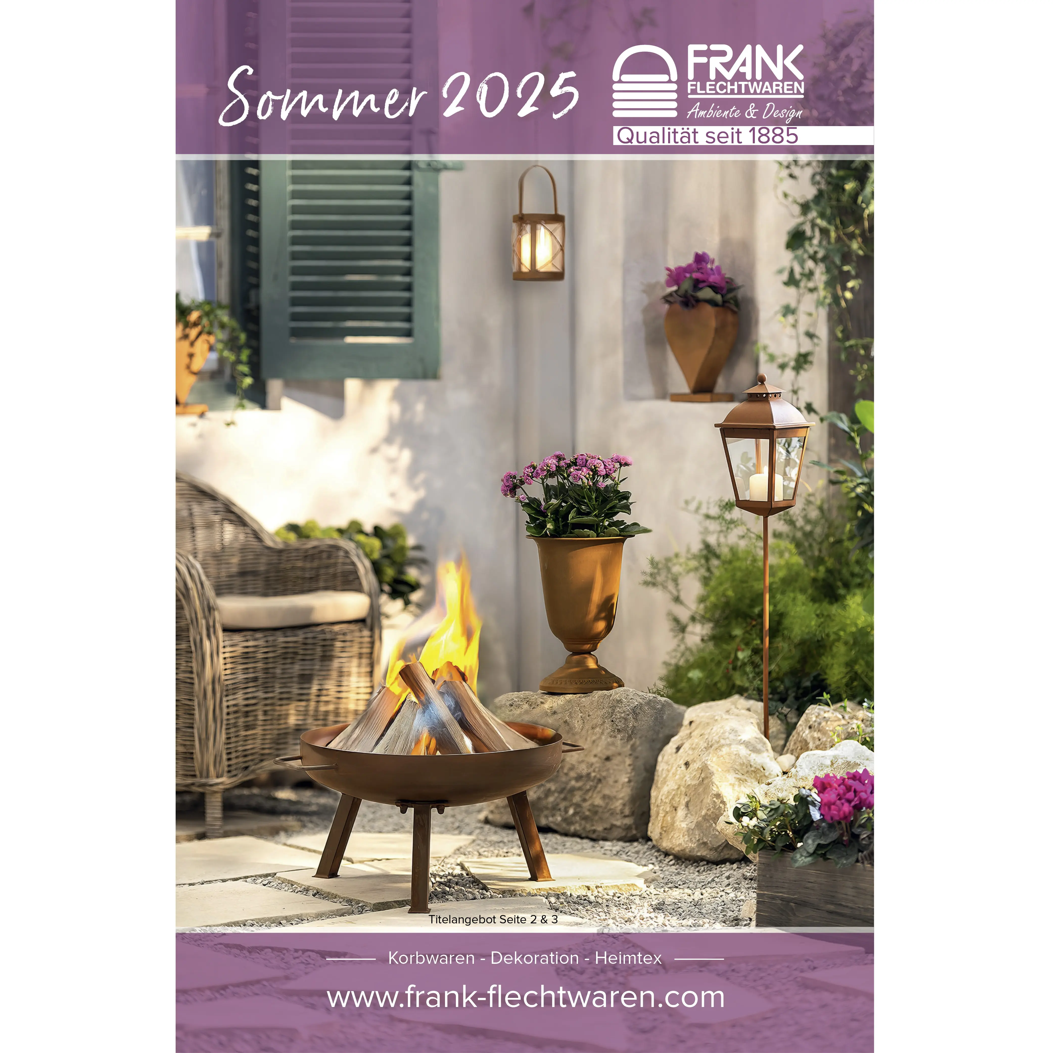 Katalog Sommer 2025  im Frank Flechtwaren Online Shop für  kaufen