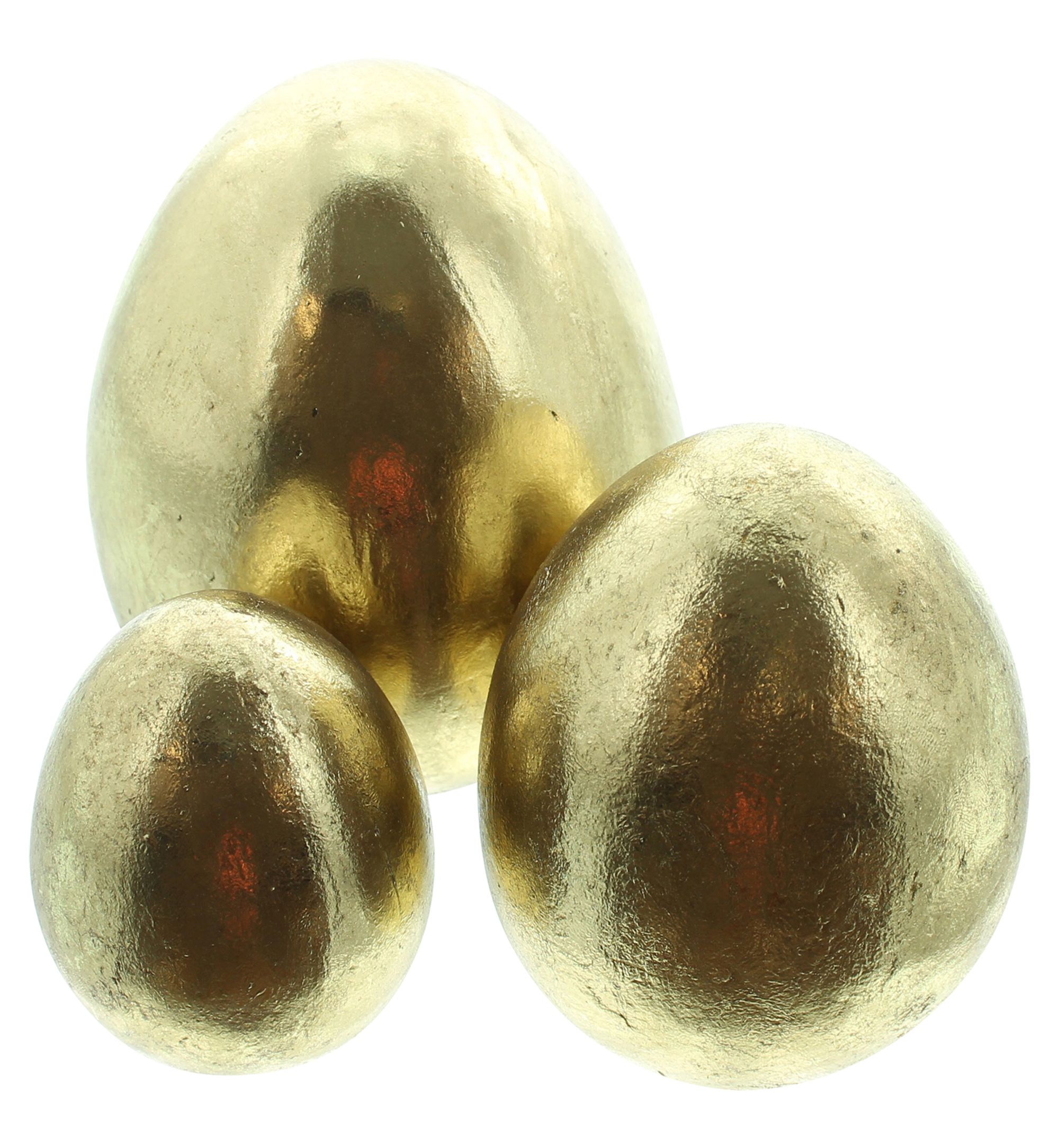 Osterei "Gold", 3er Set  im Frank Flechtwaren Online Shop für Ostern kaufen