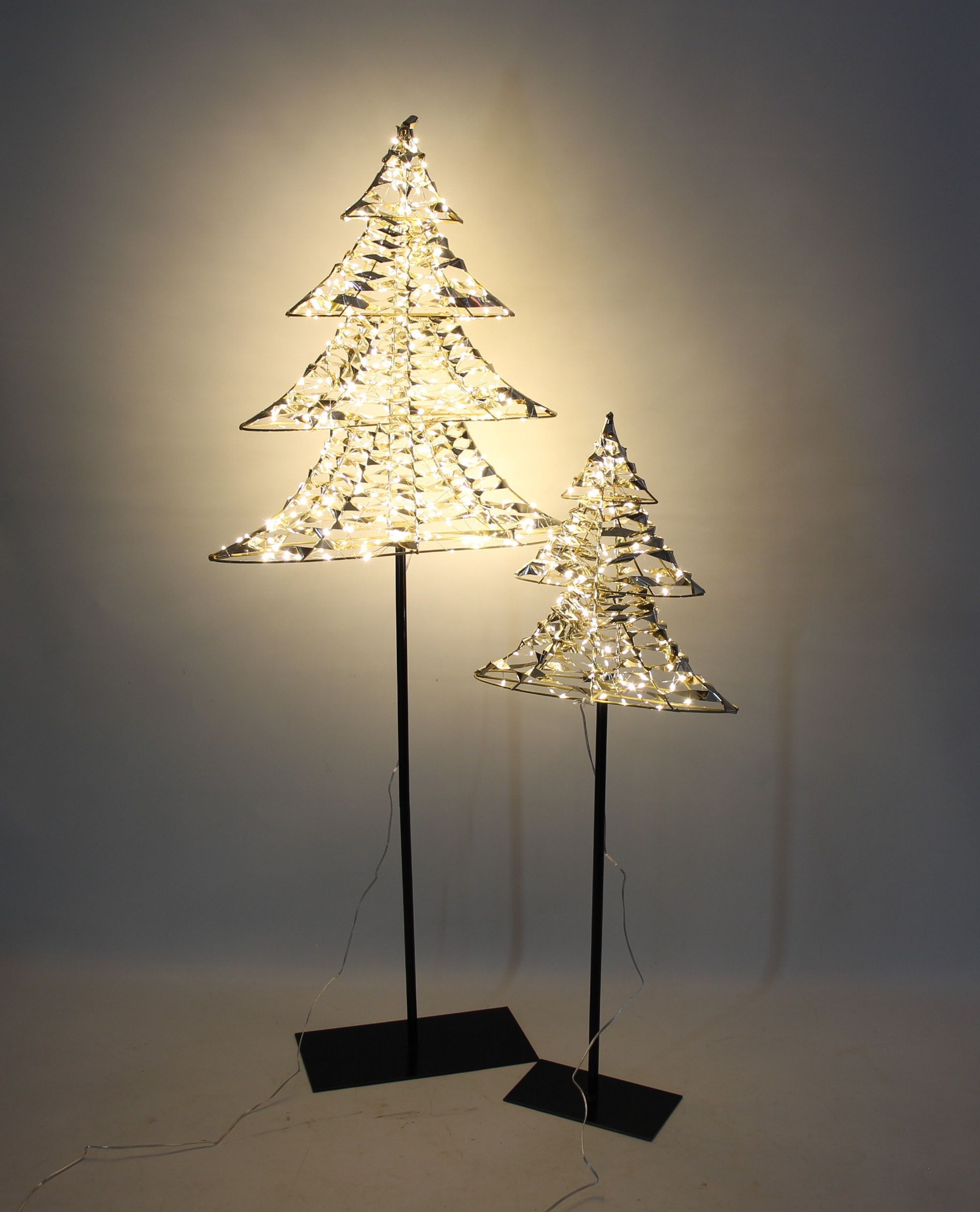 LED-Tanne "Golden", 2er Set  im Frank Flechtwaren Online Shop für Tannenbäume kaufen