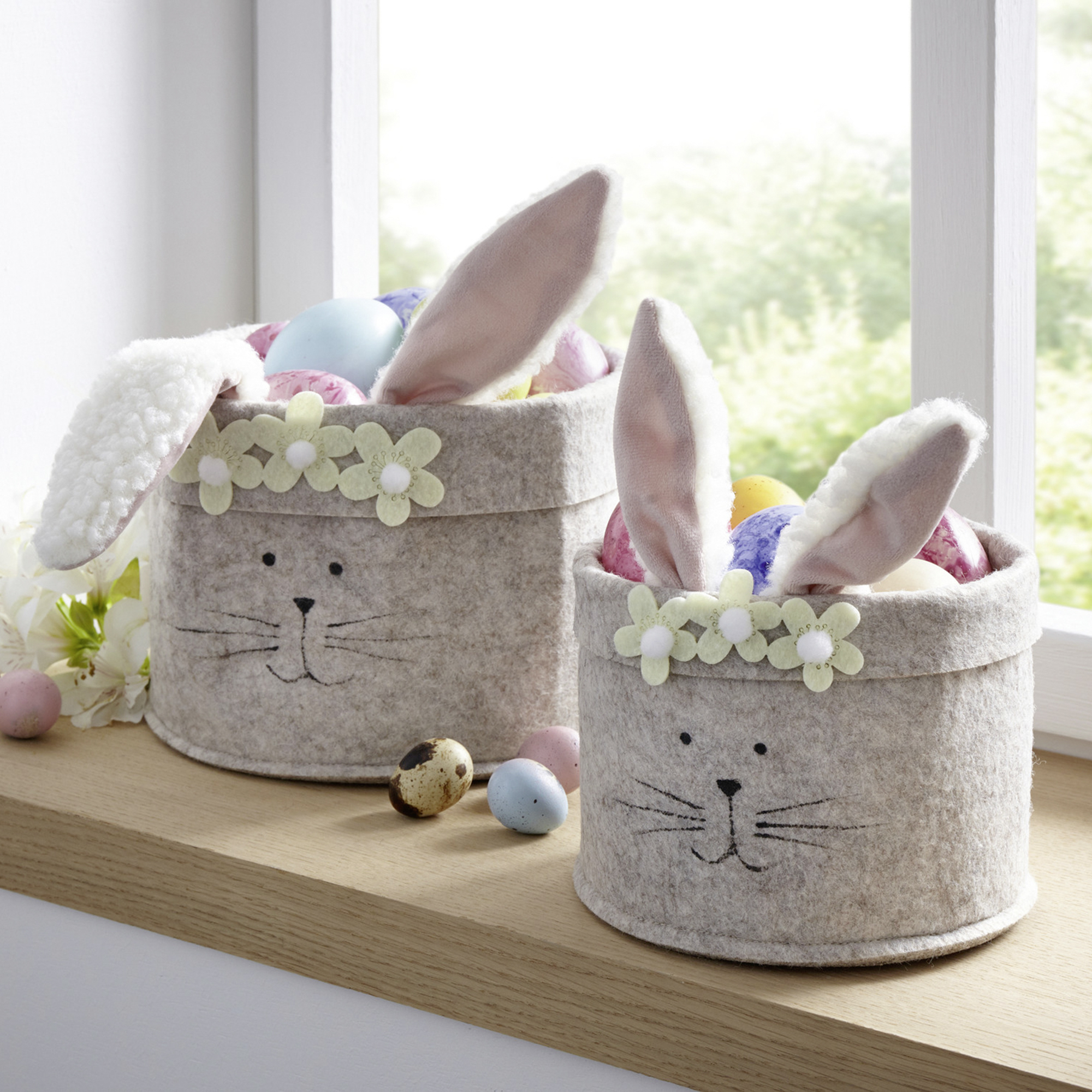 Osternest "Häschen", 2er Set im Frank Flechtwaren Online Shop für Ostern kaufen Osternest "Häschen", 2er Set im Frank Flechtwaren Online Shop für Ostern kaufen