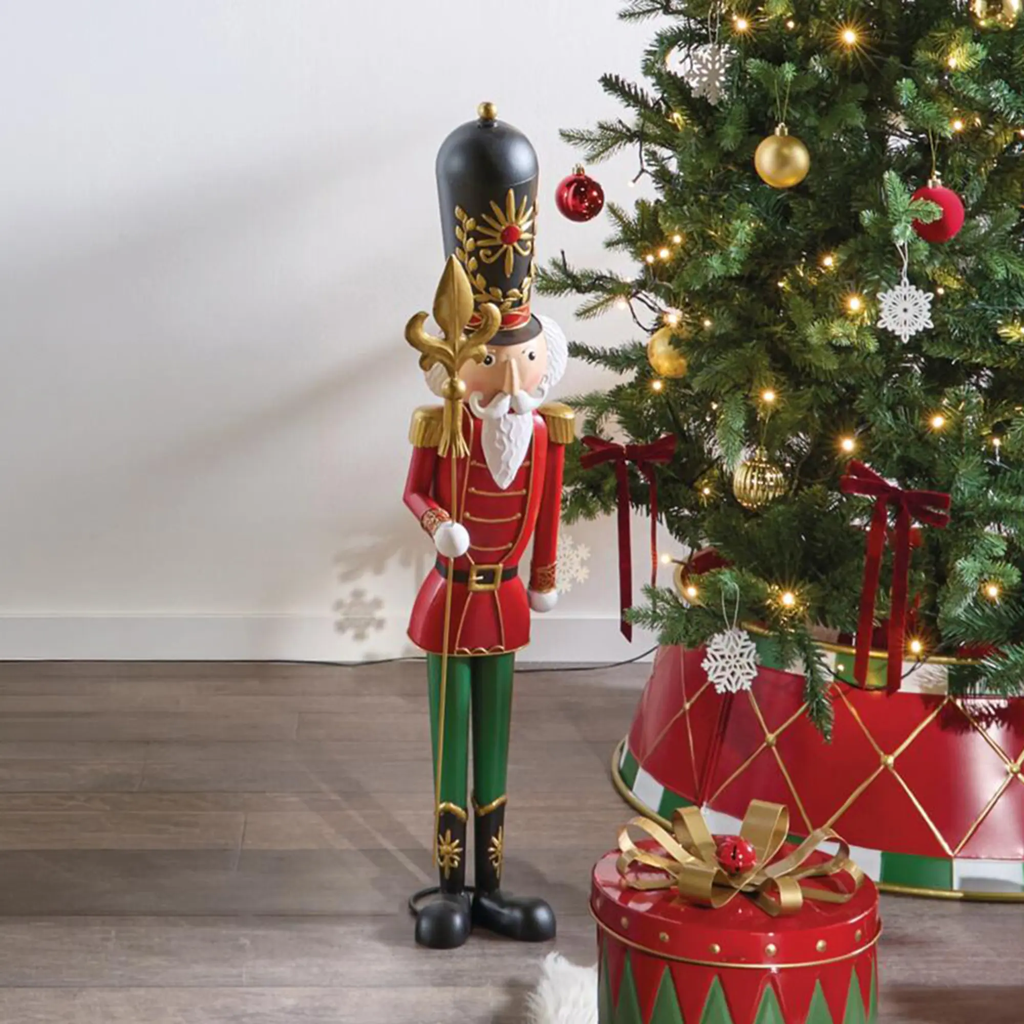 Deko-Figur "Goldener Stab"  im Frank Flechtwaren Online Shop für Weihnachtliche Dekofiguren kaufen