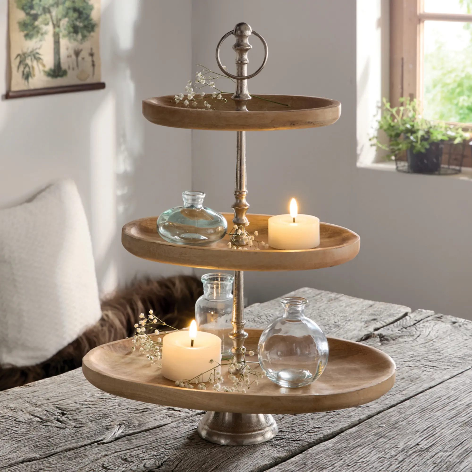 Etagere "Oval", groß  im Frank Flechtwaren Online Shop kaufen