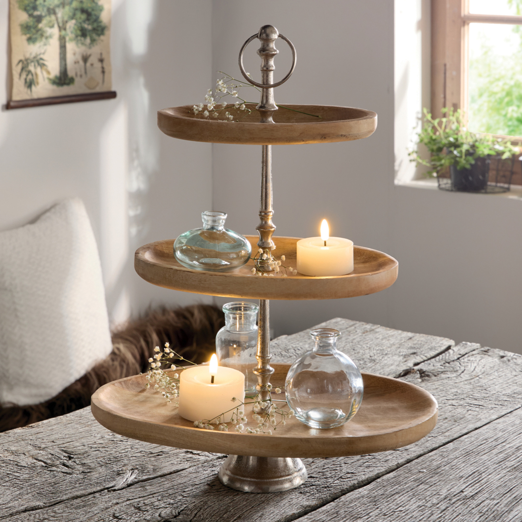 Etagere "Oval", groß  im Frank Flechtwaren Online Shop kaufen