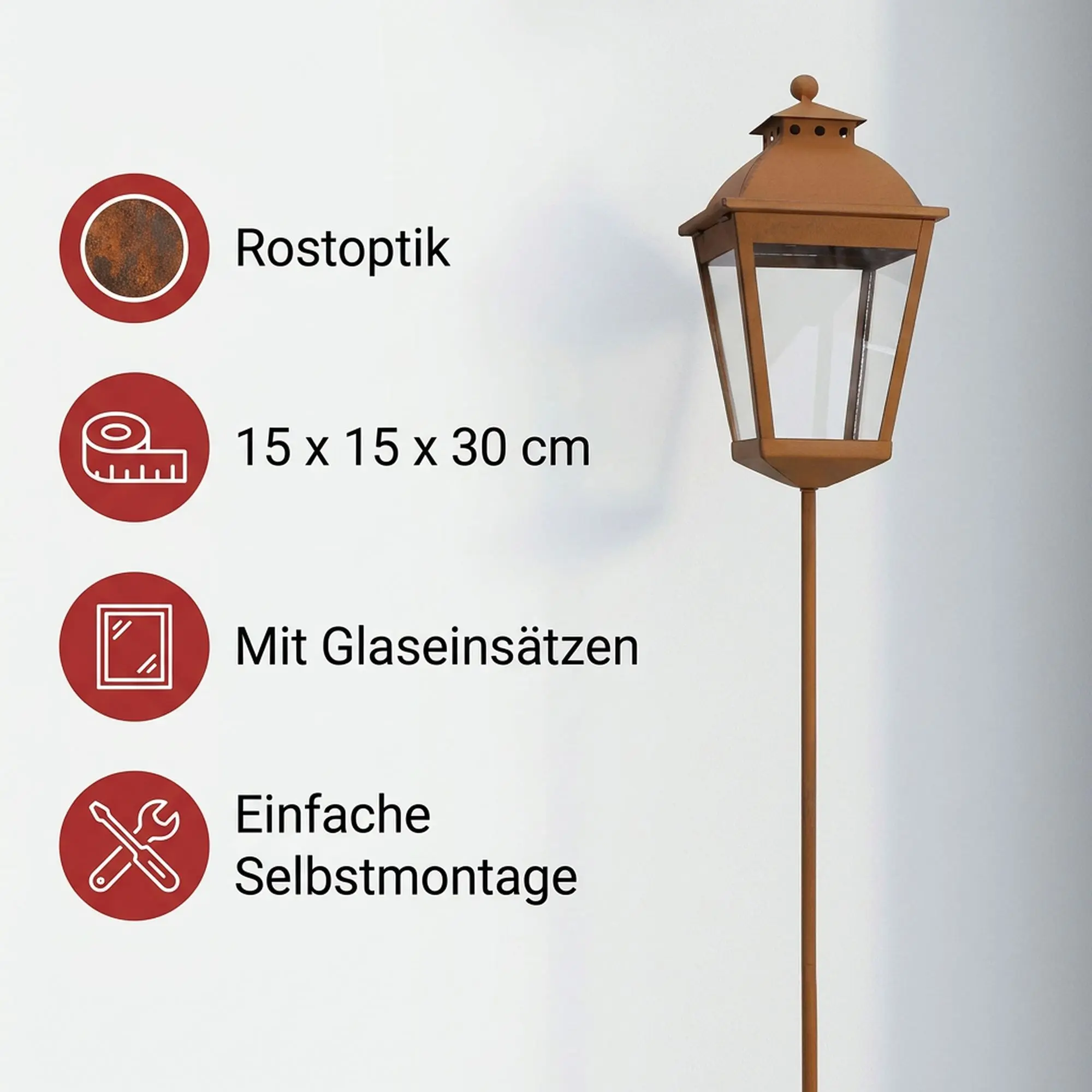 Gartenstecker "Laterne"  im Frank Flechtwaren Online Shop für Laternen &amp; Co. kaufen