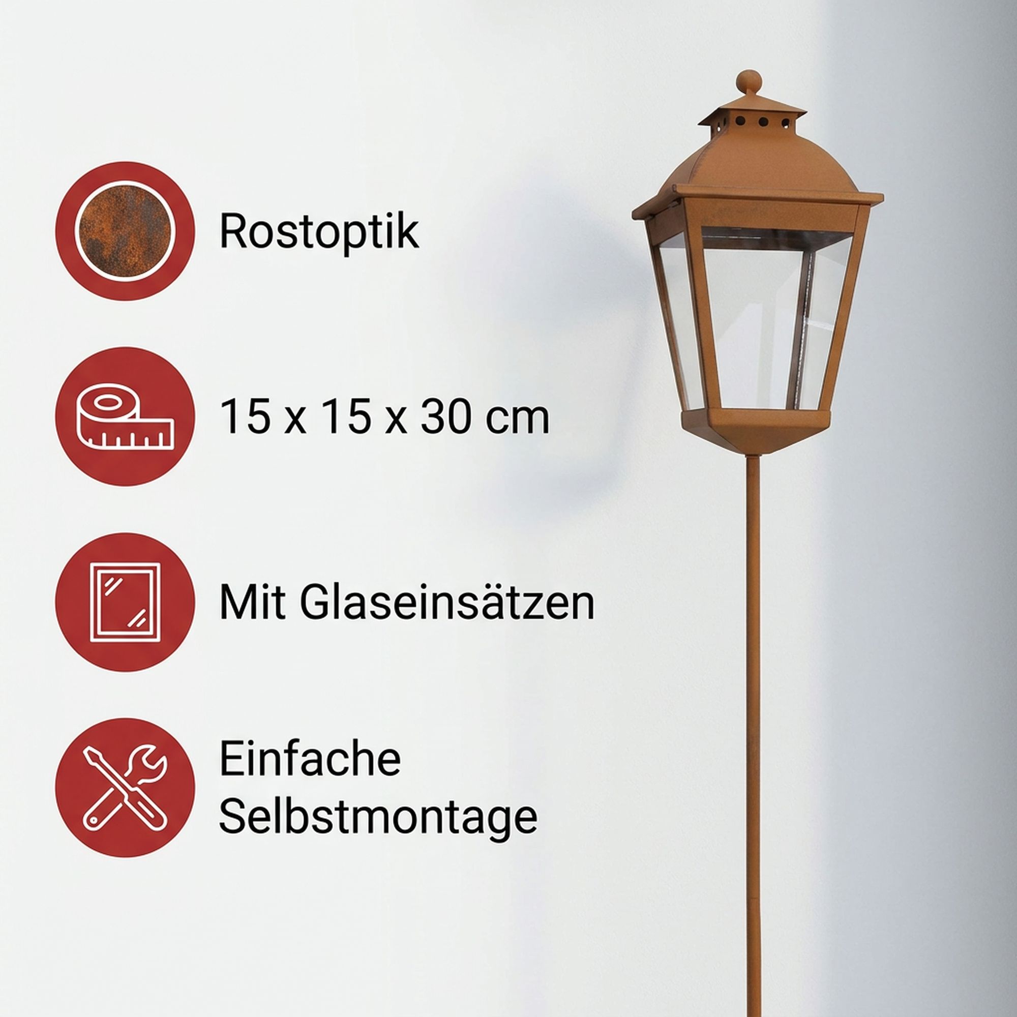 Gartenstecker "Laterne"  im Frank Flechtwaren Online Shop für Laternen &amp; Co. kaufen