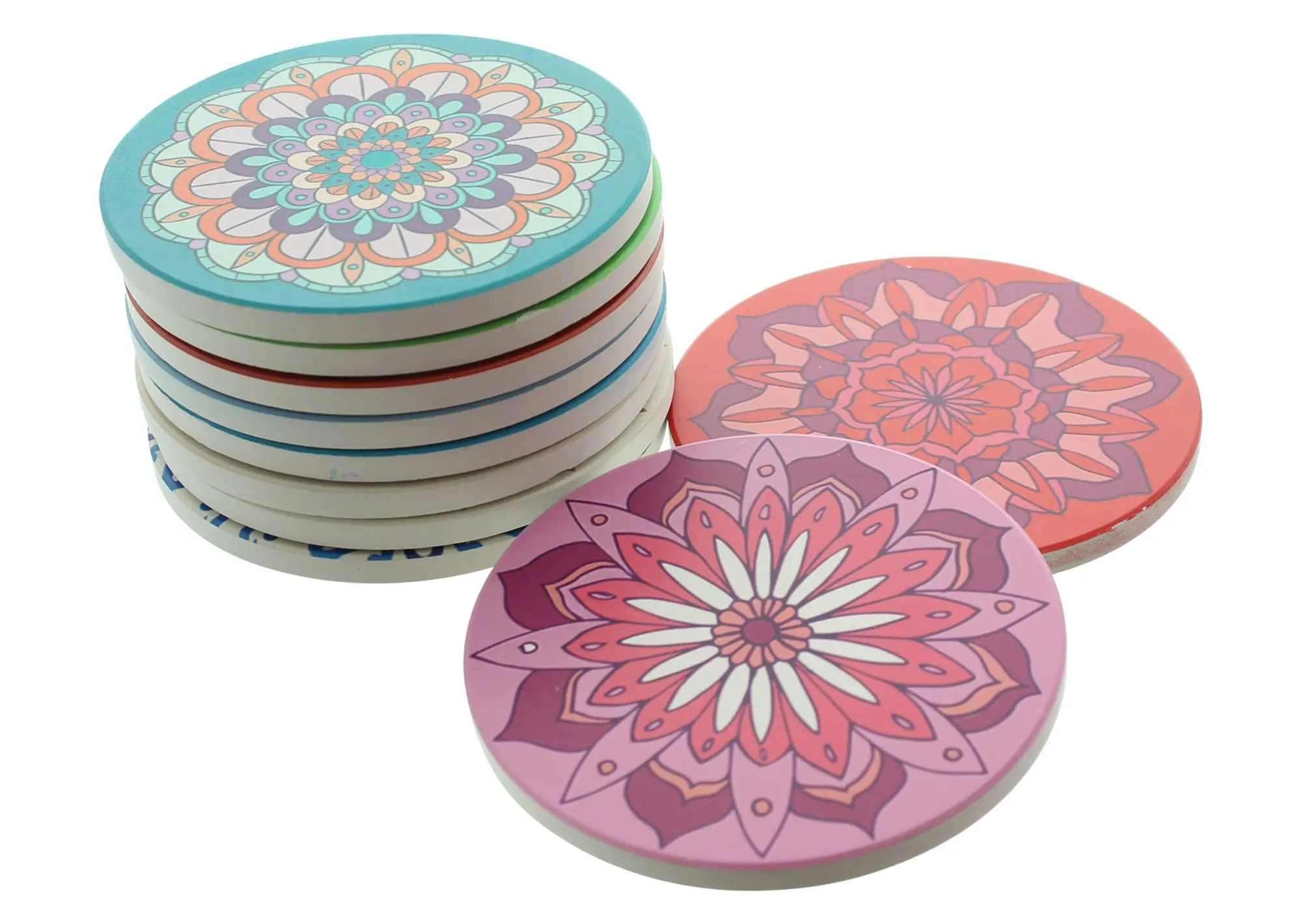 Untersetzer "Mandala", 10er Set  im Frank Flechtwaren Online Shop für Küche kaufen