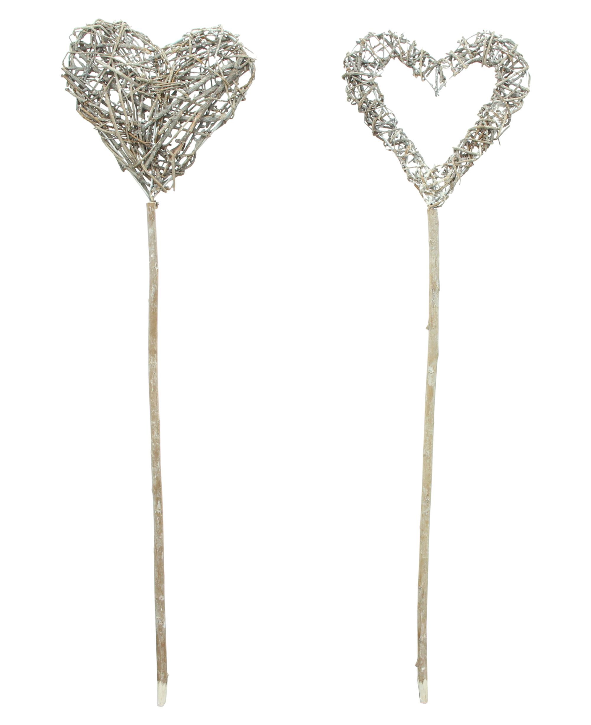 Acheter Lot de 2 piques "coeur"  dans la boutique en ligne de Frank Flechtwaren pour Pâques