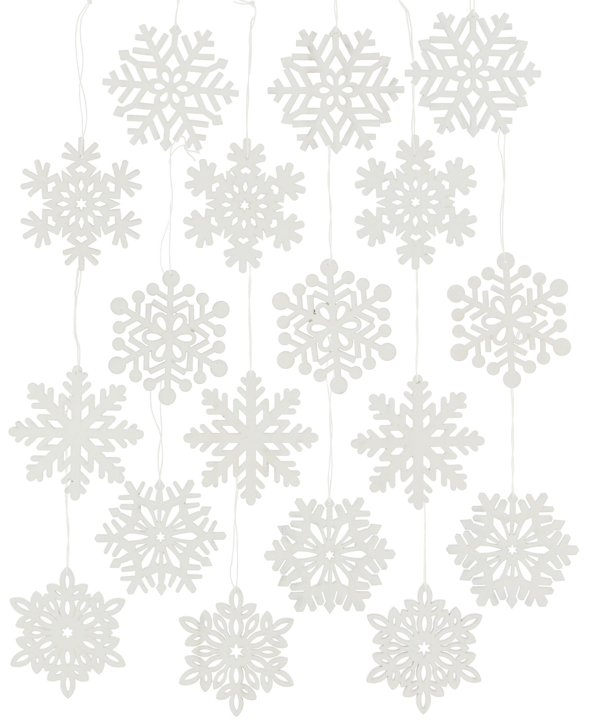 Hänger "Schneeflocke", 18er Set im Frank Flechtwaren Online Shop für Weihnachten kaufen Hänger "Schneeflocke", 18er Set im Frank Flechtwaren Online Shop für Weihnachten kaufen
