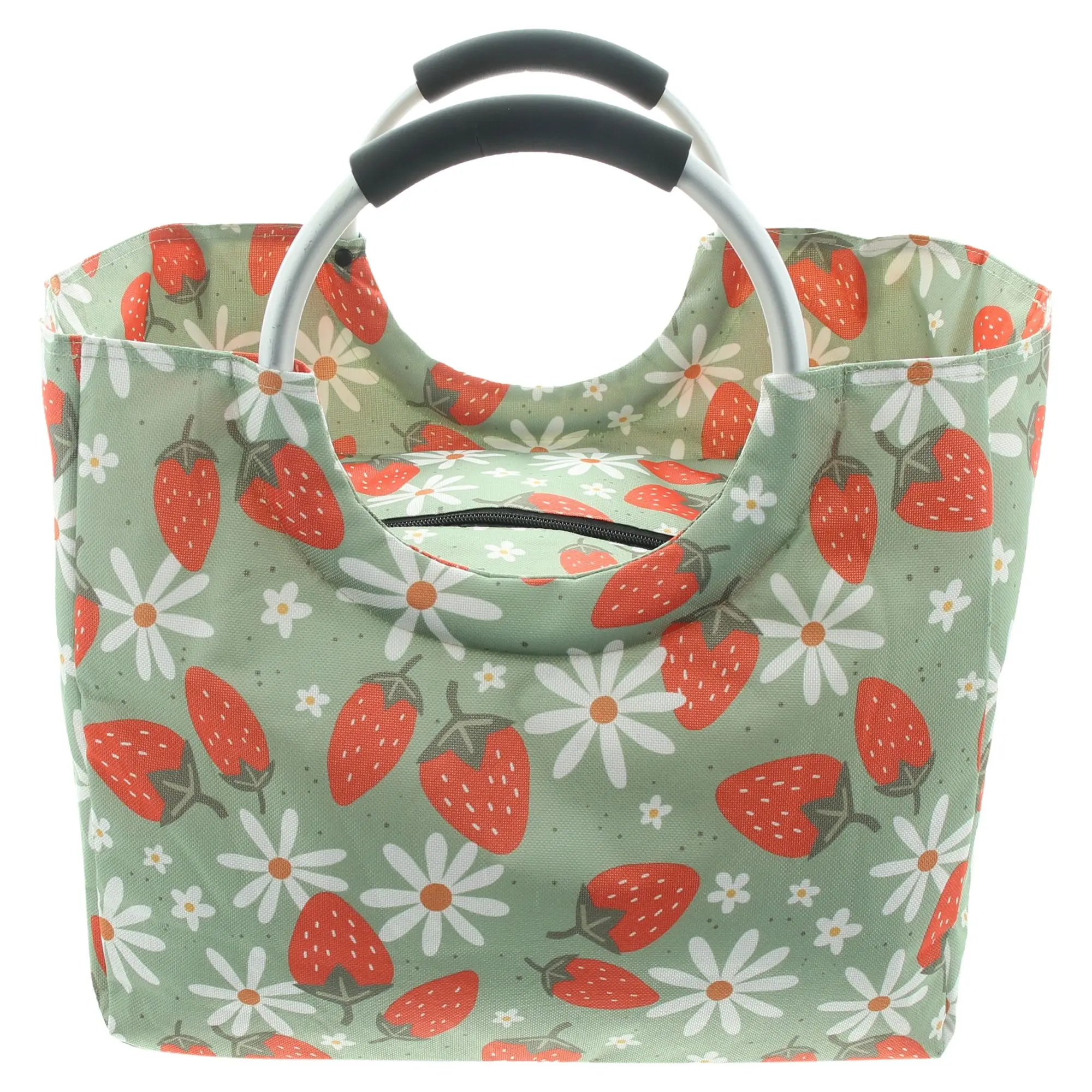 Kühltasche "Erdbeerchen"  im Frank Flechtwaren Online Shop für Gartenparty kaufen